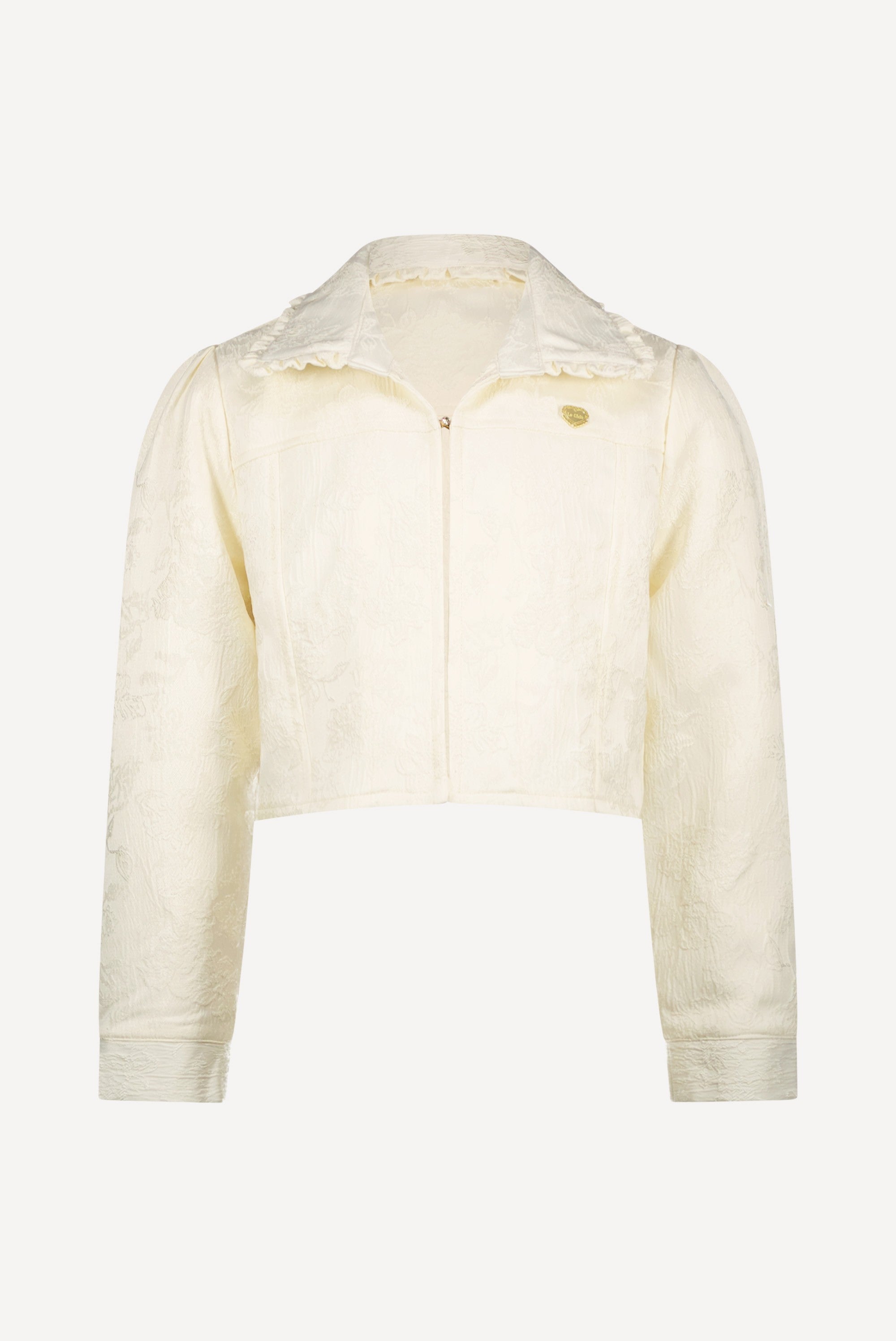 Le Chic AQUI damast jasje. Pearl