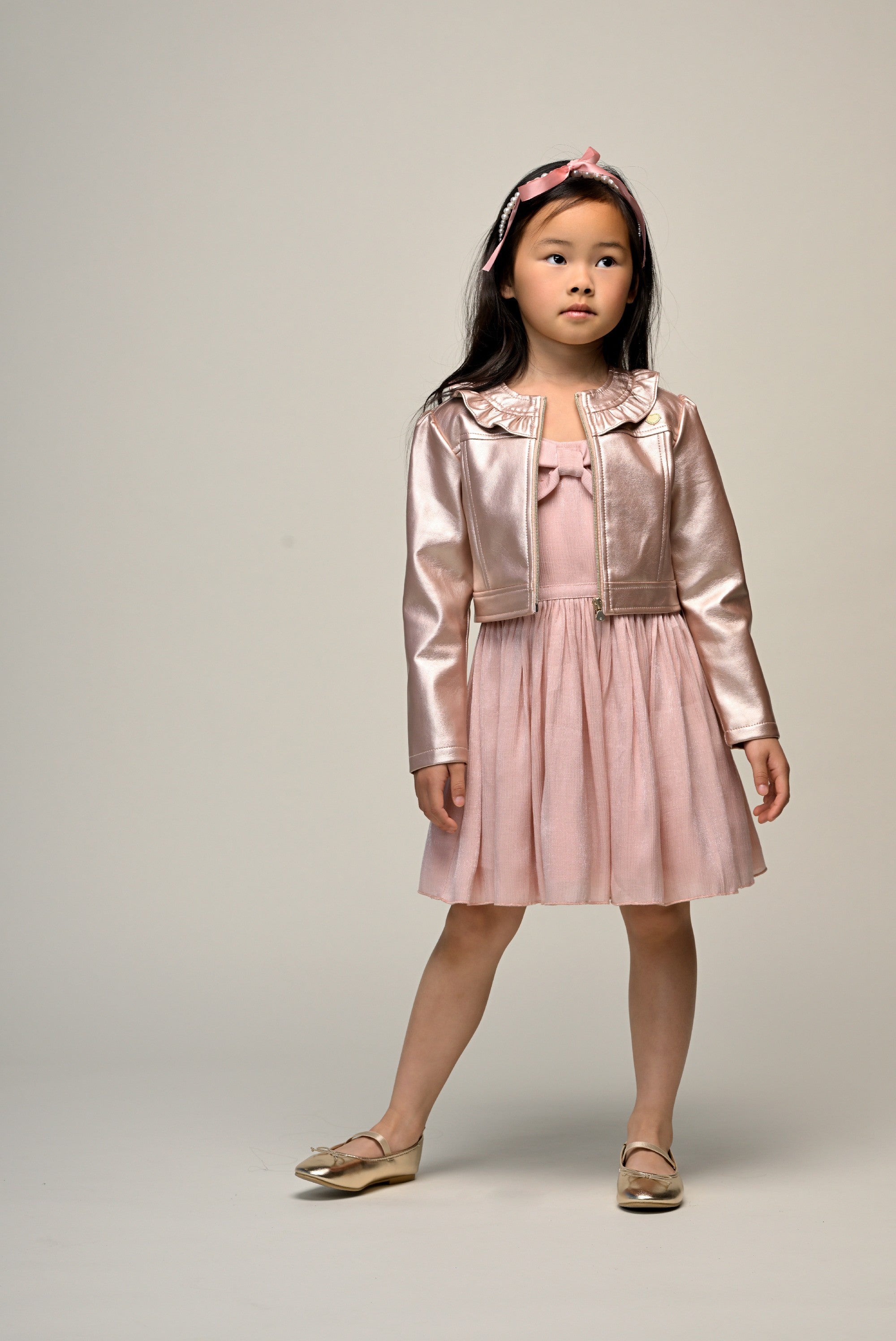 Le Chic ARLETTE fake leather jack. Pink Symphony