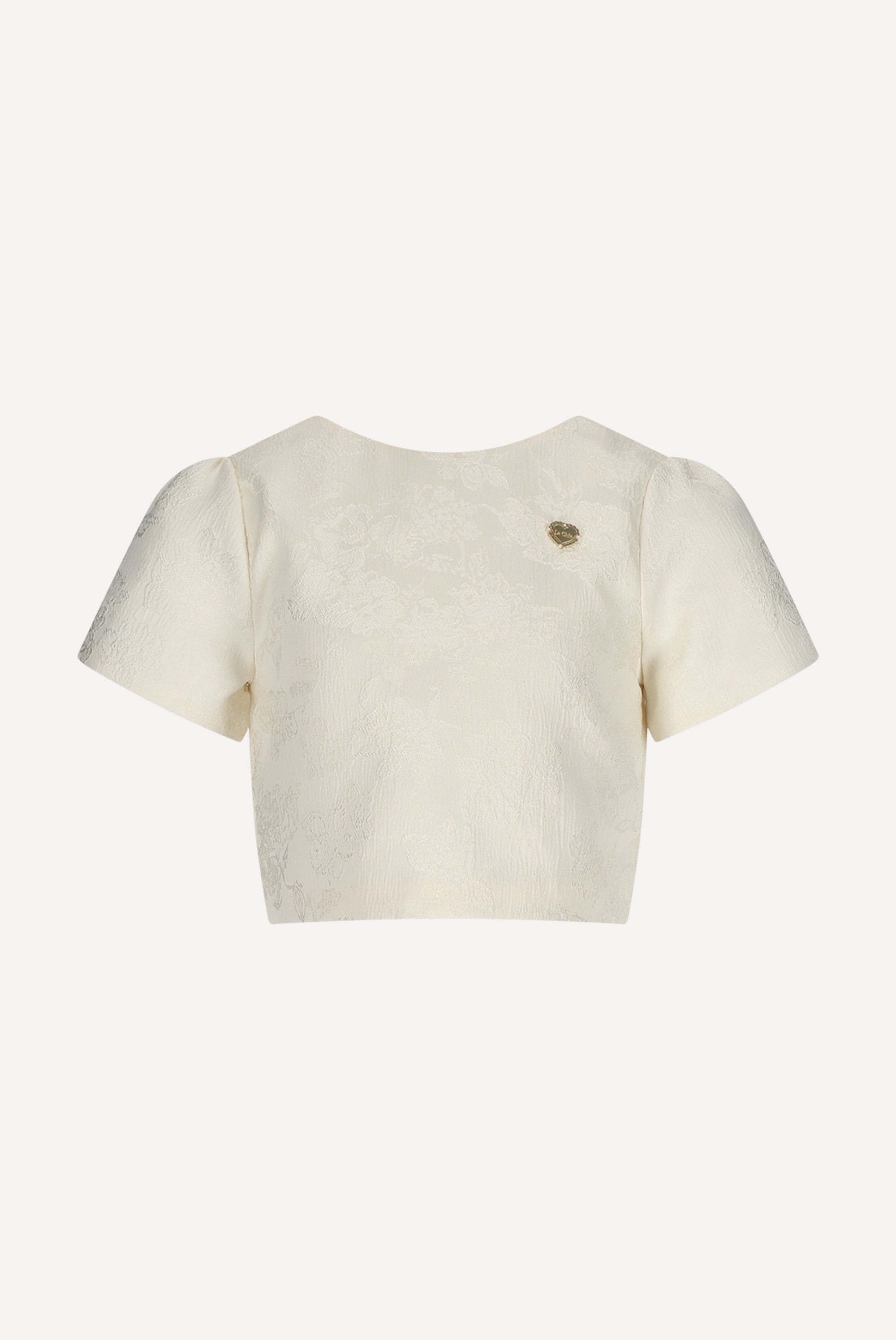 Le Chic ECLIPSE damast top. Pearl