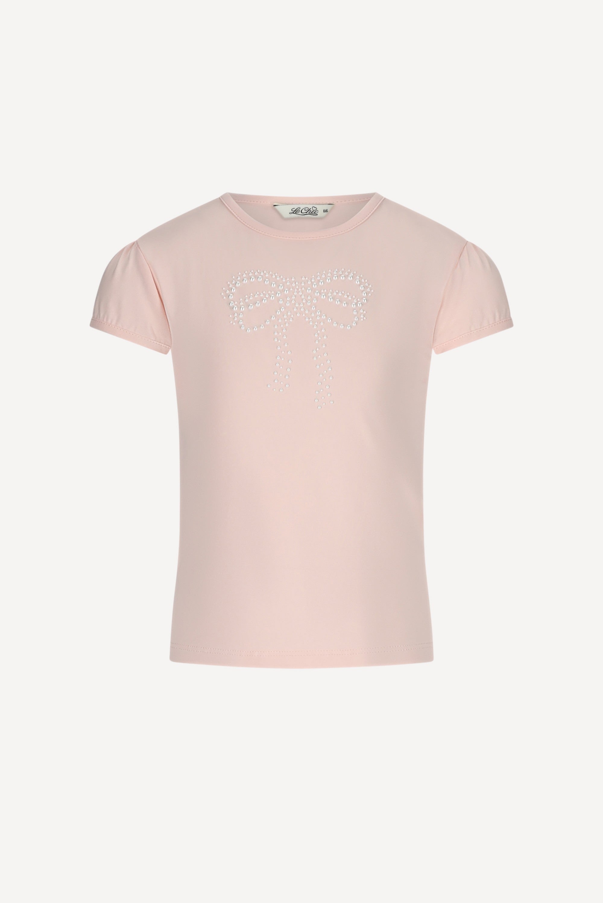 Le Chic NOMMY parel T-shirt. Pink Symphony