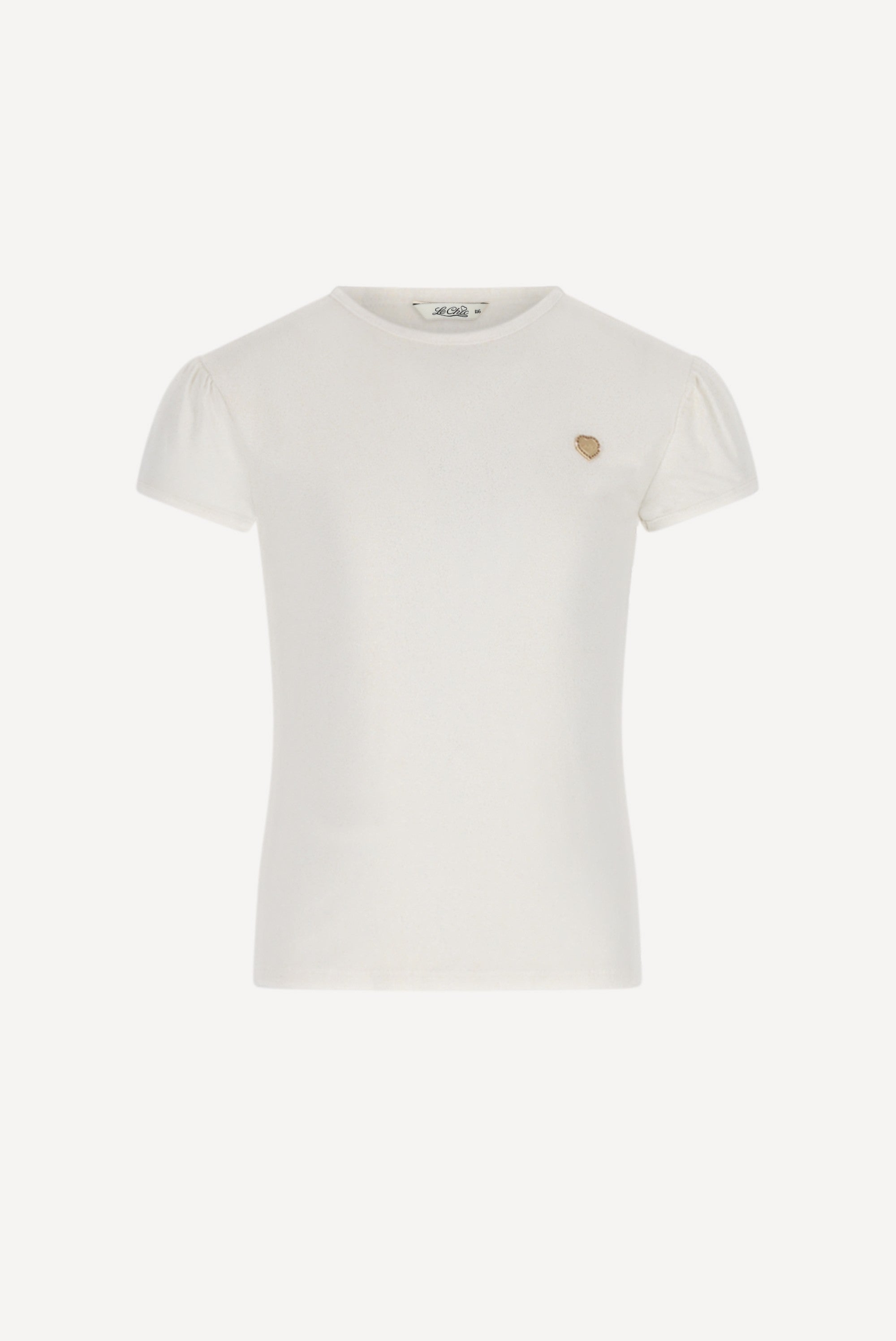 Le Chic NOLLY glans T-shirt. Golden Glow