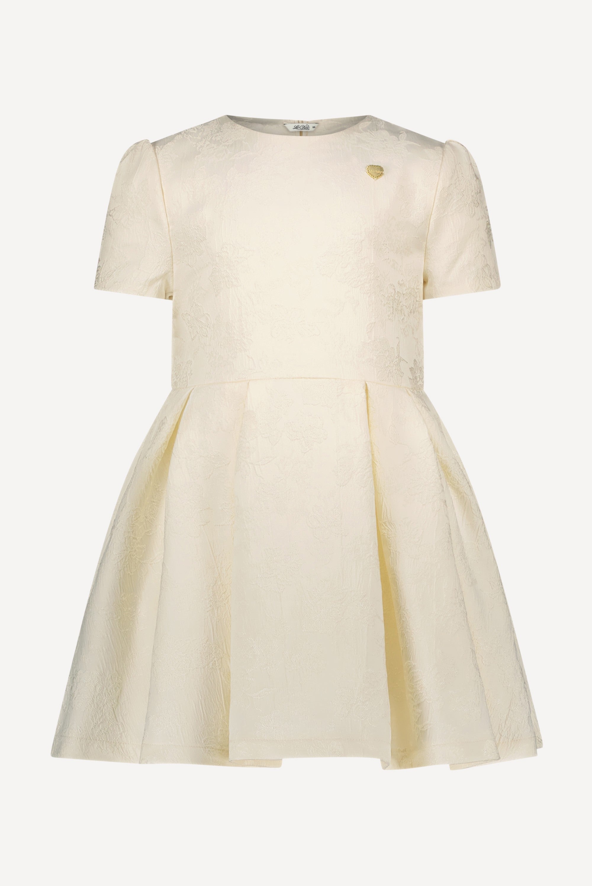 Le Chic SOCHIC damast jurk. Pearl