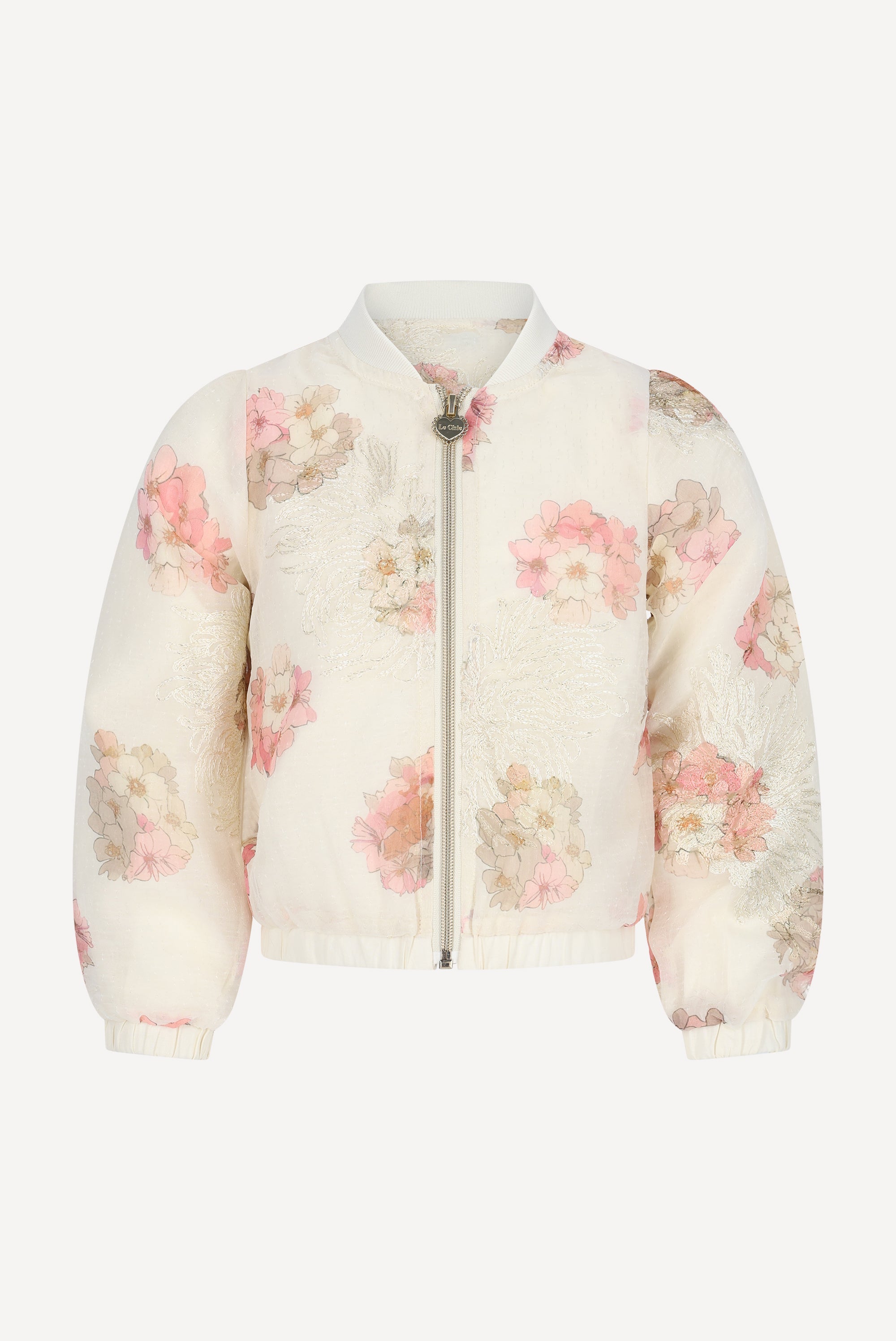Le Chic AVOILA bloemen bomber. Off White Bouquet
