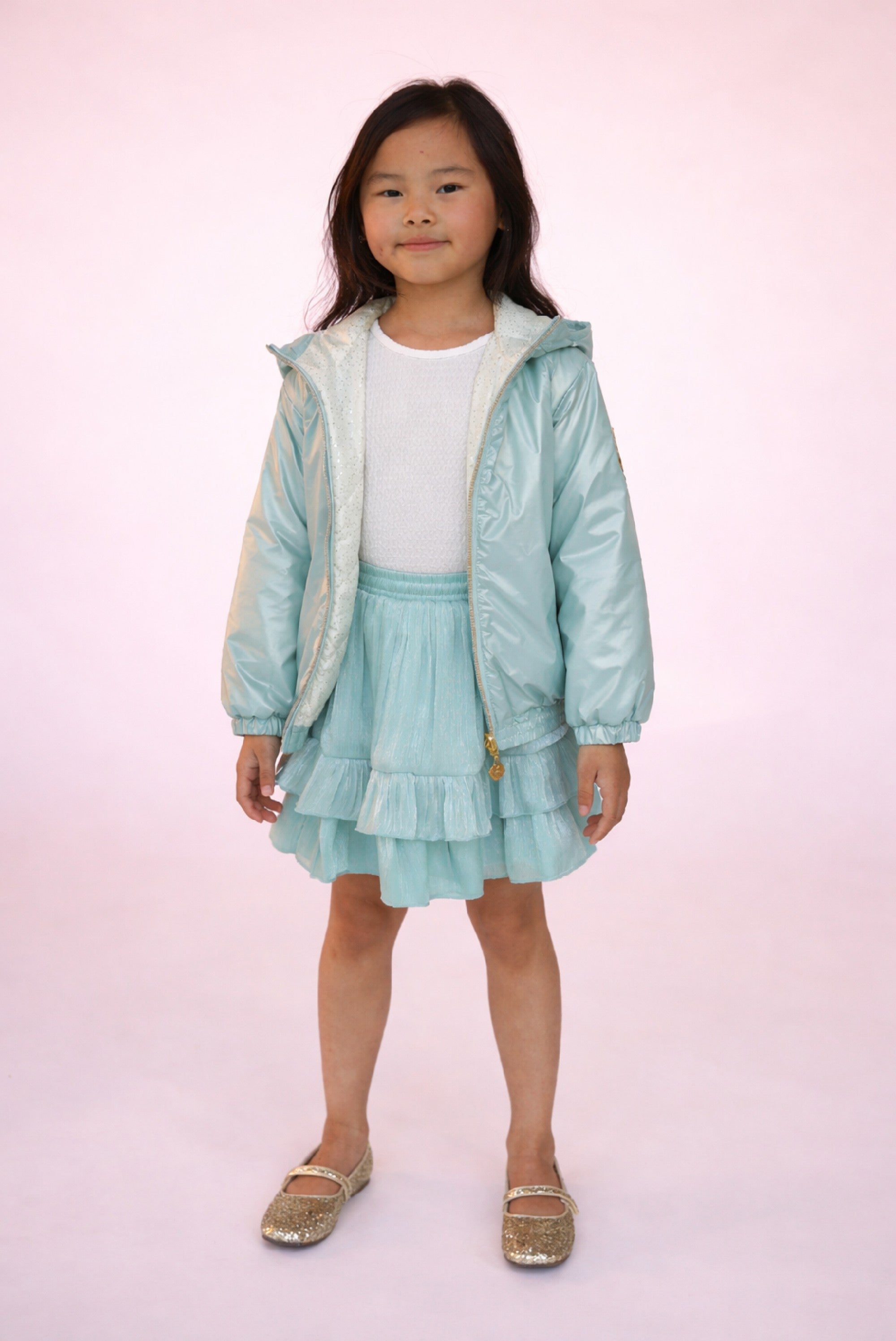 Le Chic BETHY reversible zomerjack. Azure Waters