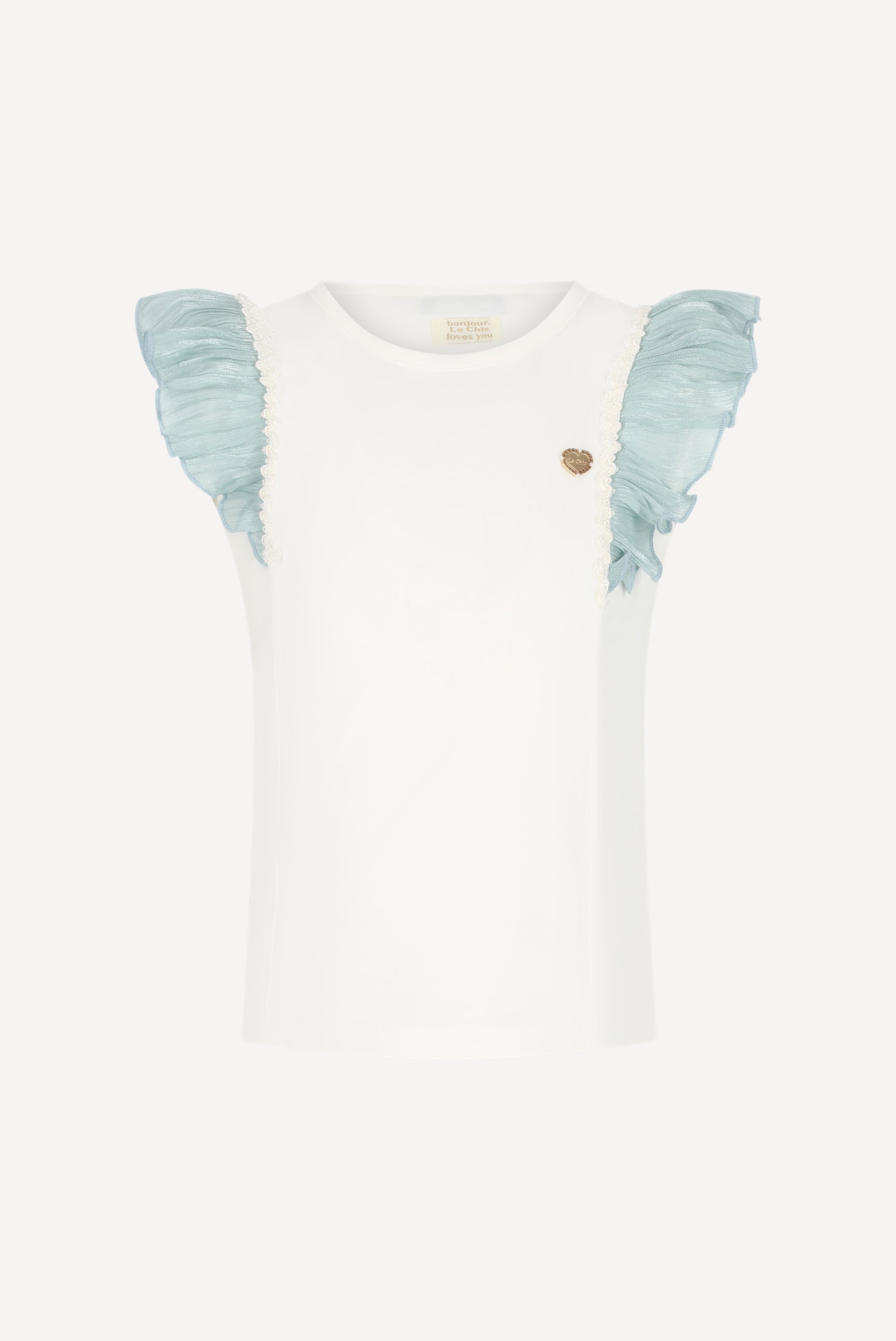 Le Chic NOPPY mouwloos T-Blouses. Off White