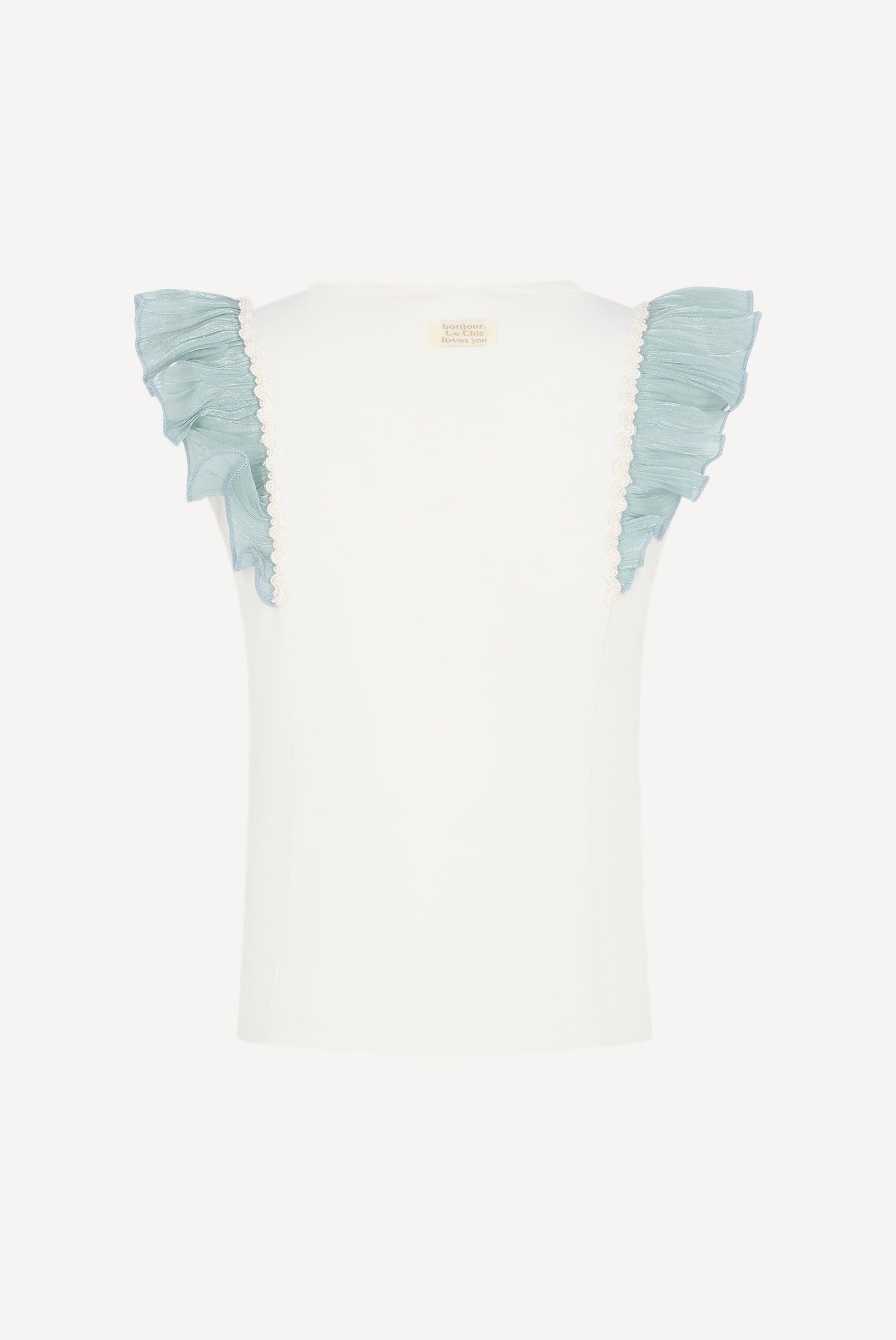 Le Chic NOPPY mouwloos T-Blouses. Off White