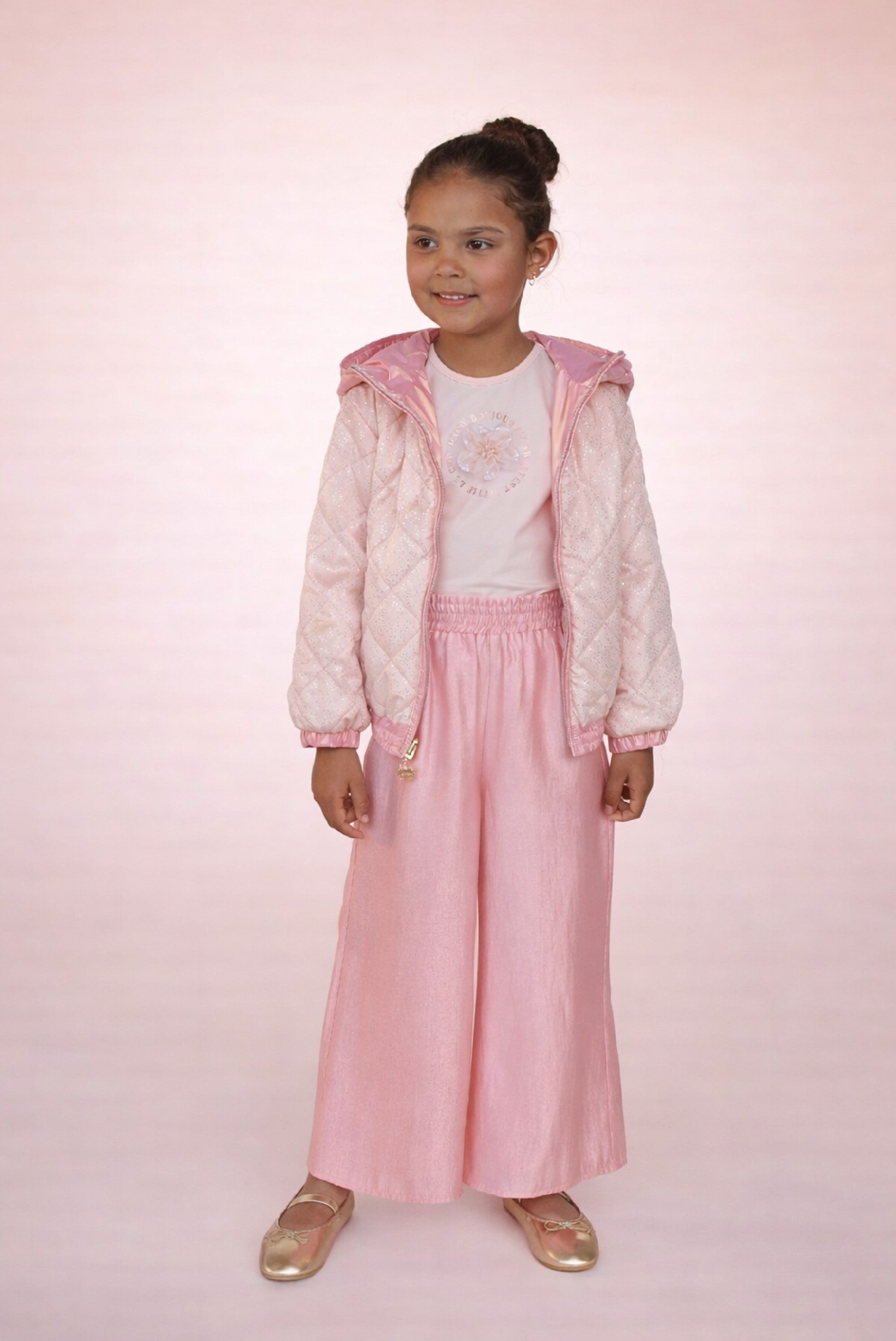 Le Chic NOMMY bloem T-Blouses. Pink Symphony