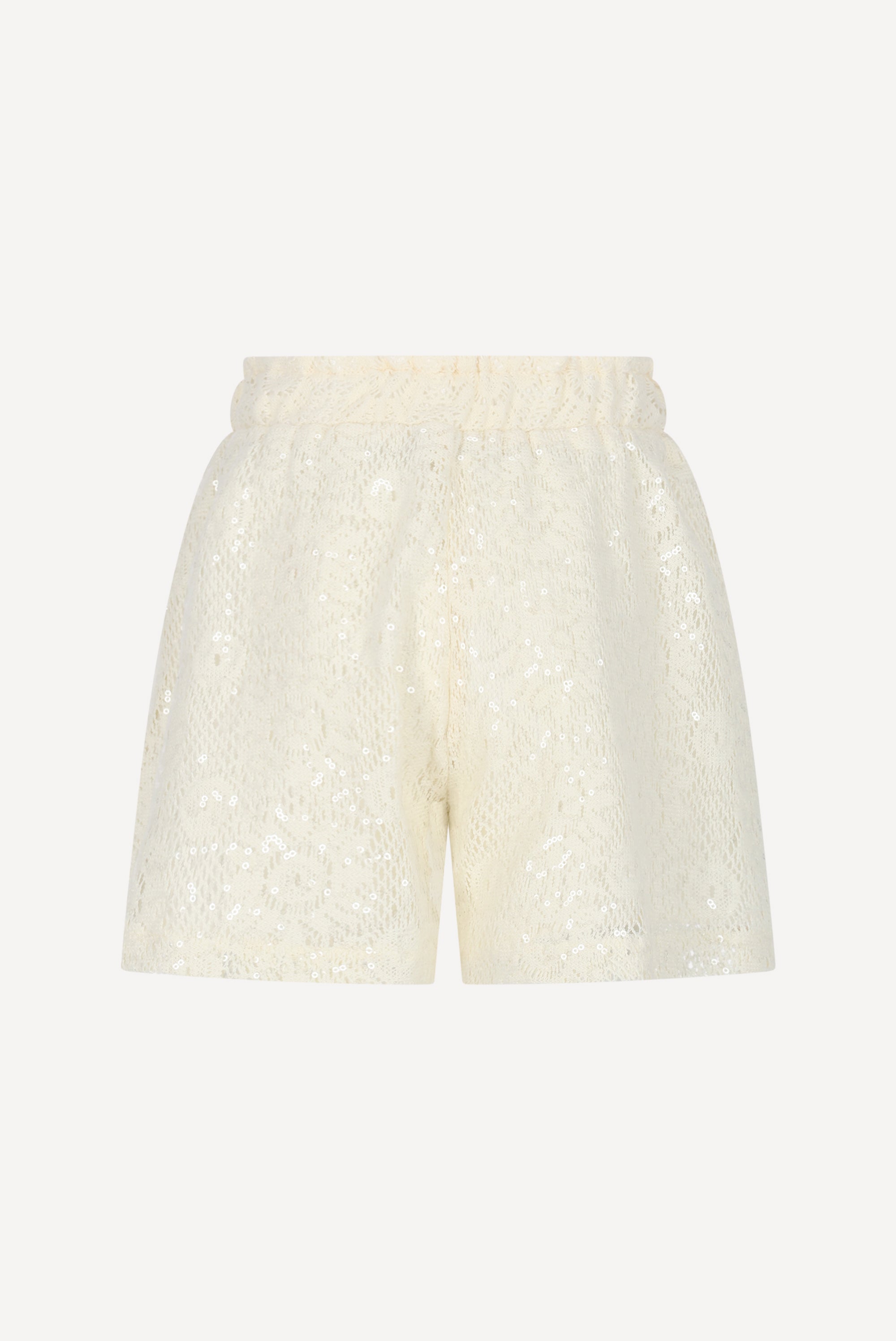 Le Chic DWASA pailletten Shorts. Off White