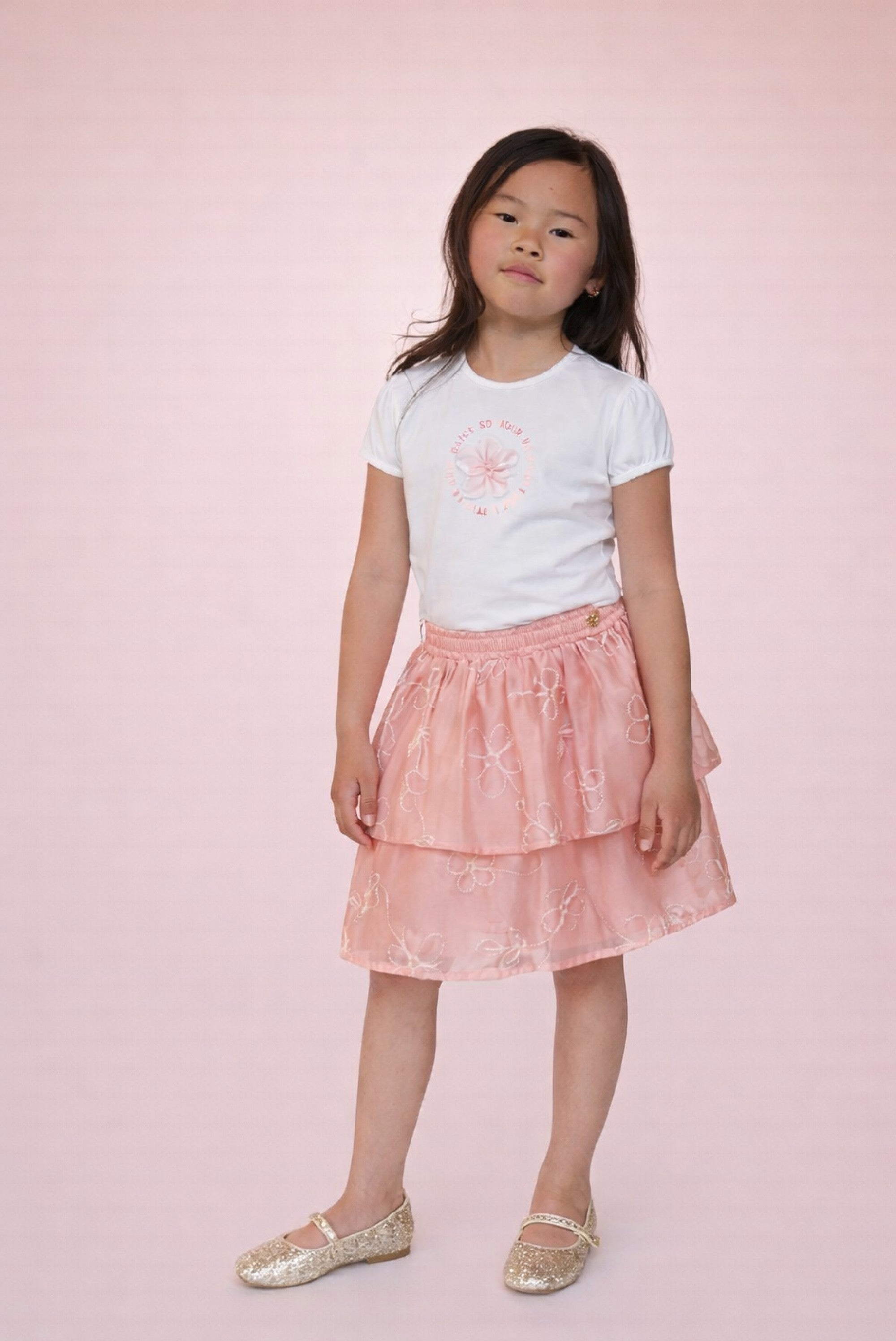 Le Chic TAMMIE laagjes rok. Pink Symphony