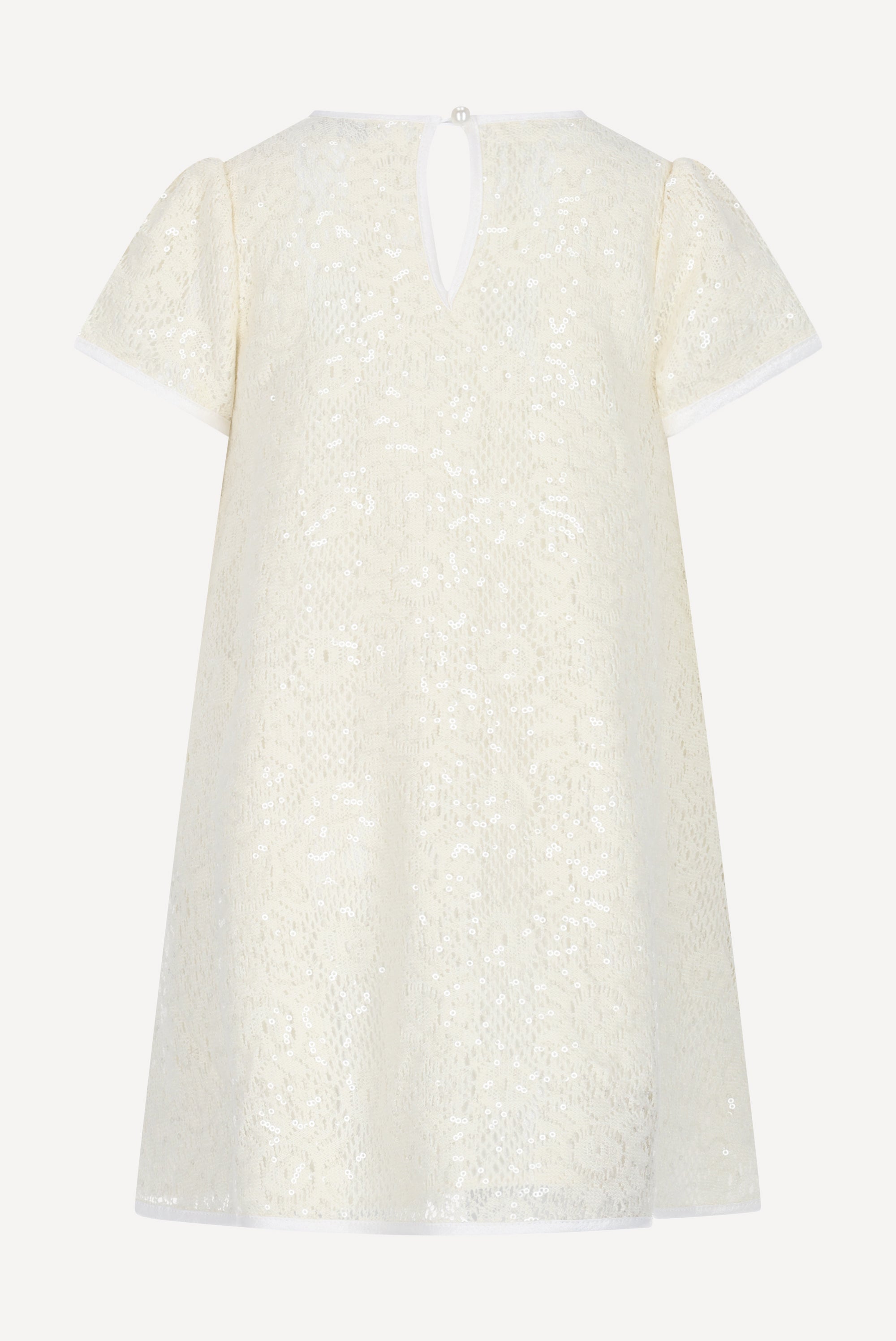 Le Chic SUNBEE pailletten jurk. Off White