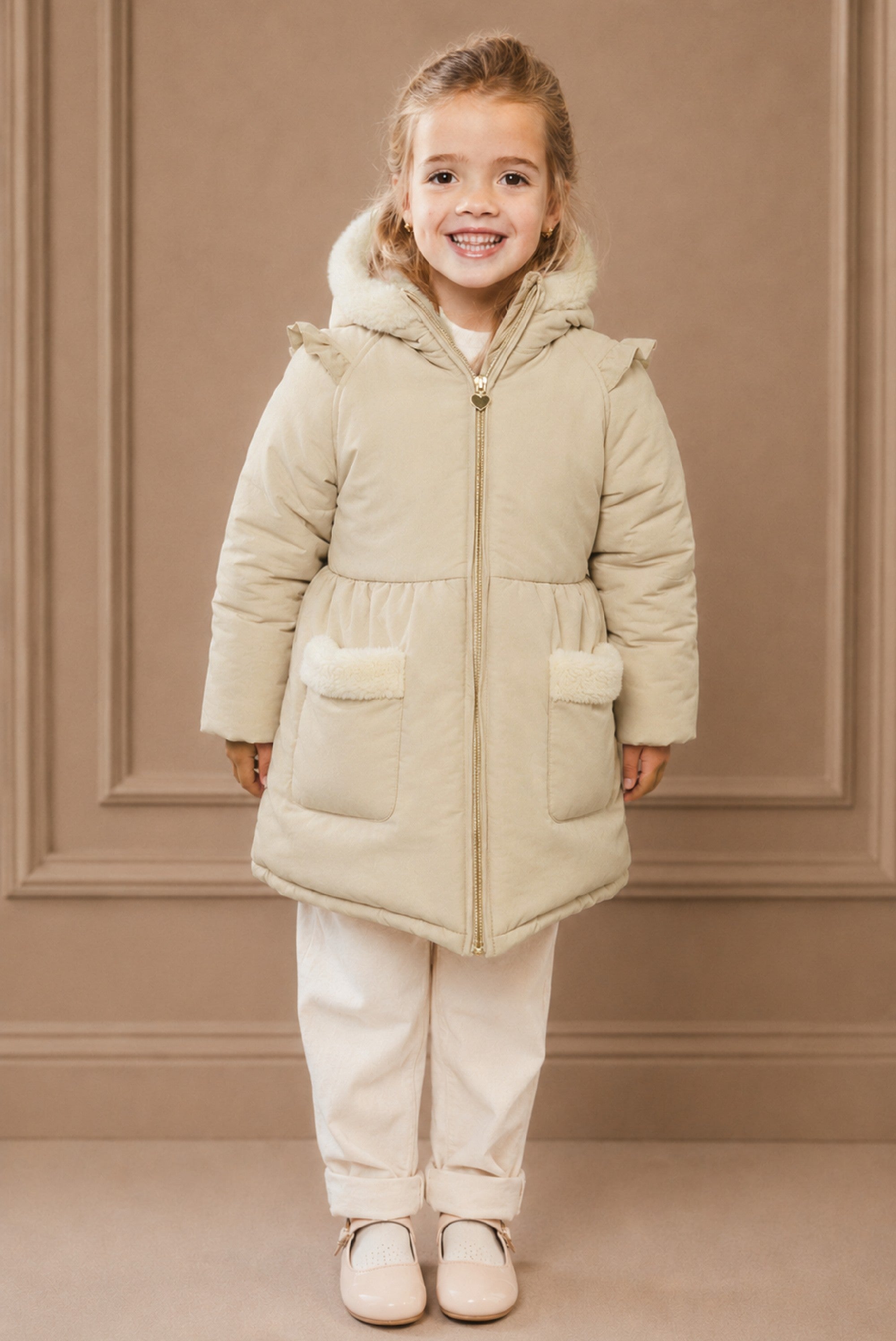 Le Chic BARLEY raglan winterjas - Dune Delight