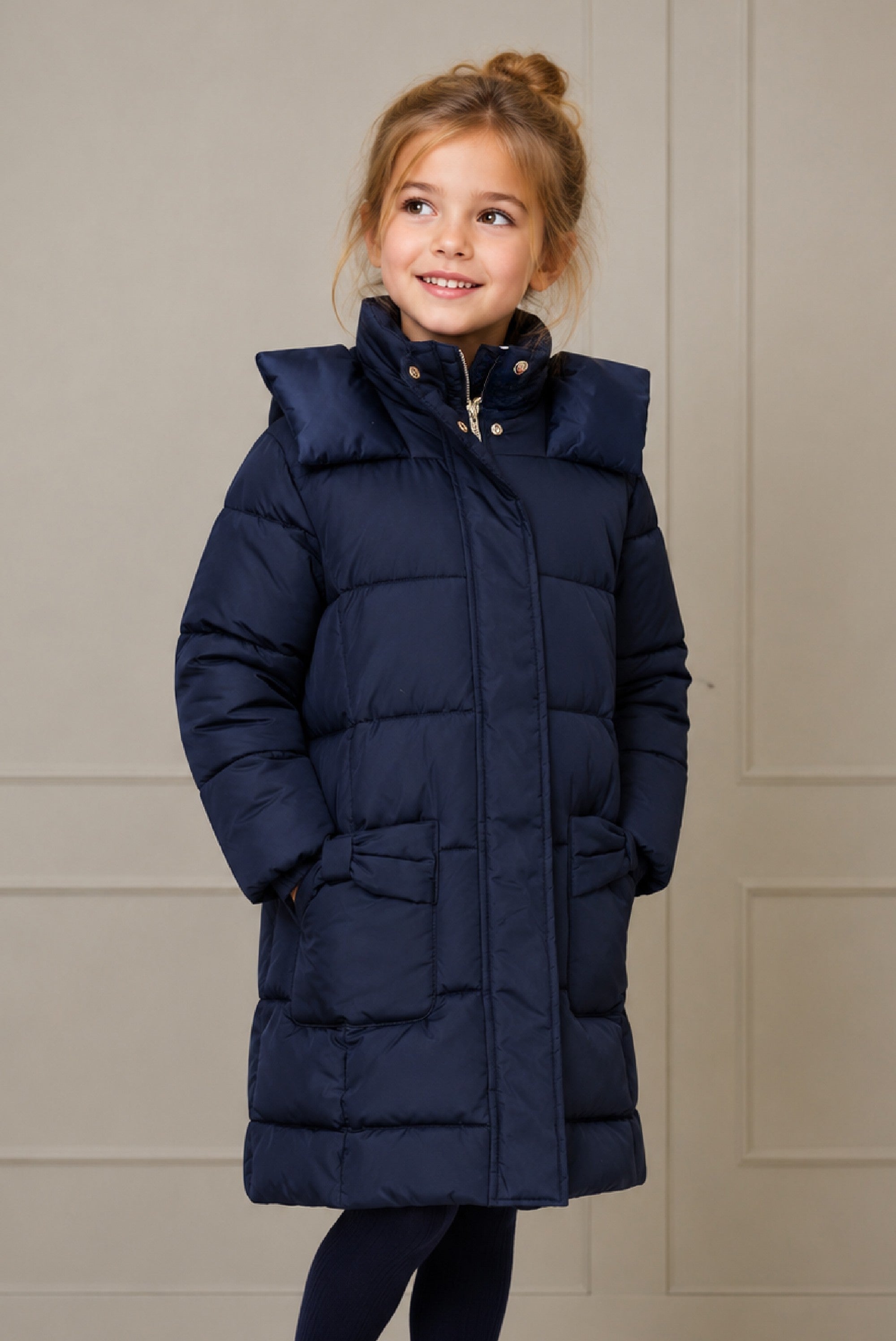 Le Chic BLOOM lange winter puffer - Dark Navy