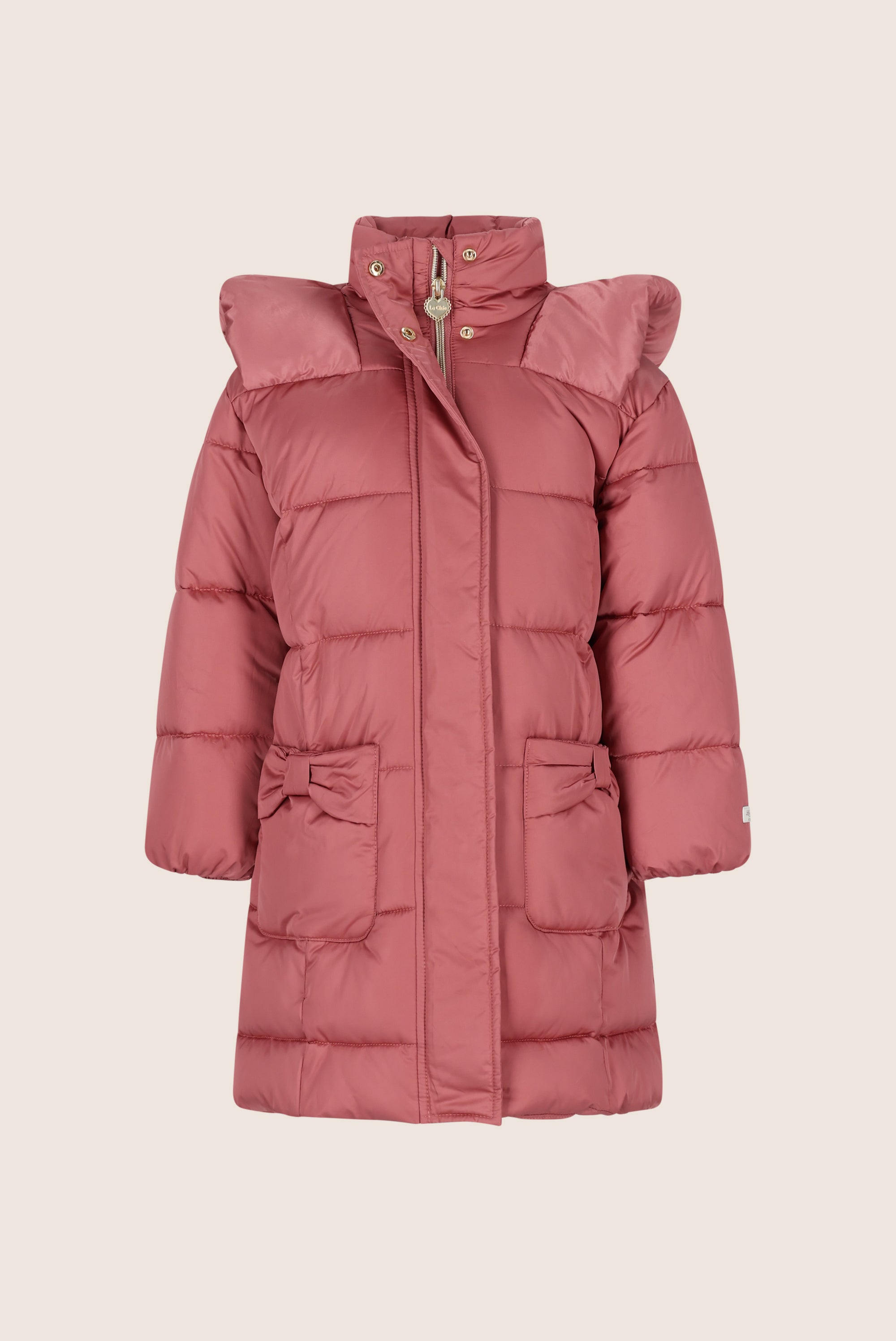 Le Chic BLOOM lange winter puffer - Charming Cerise