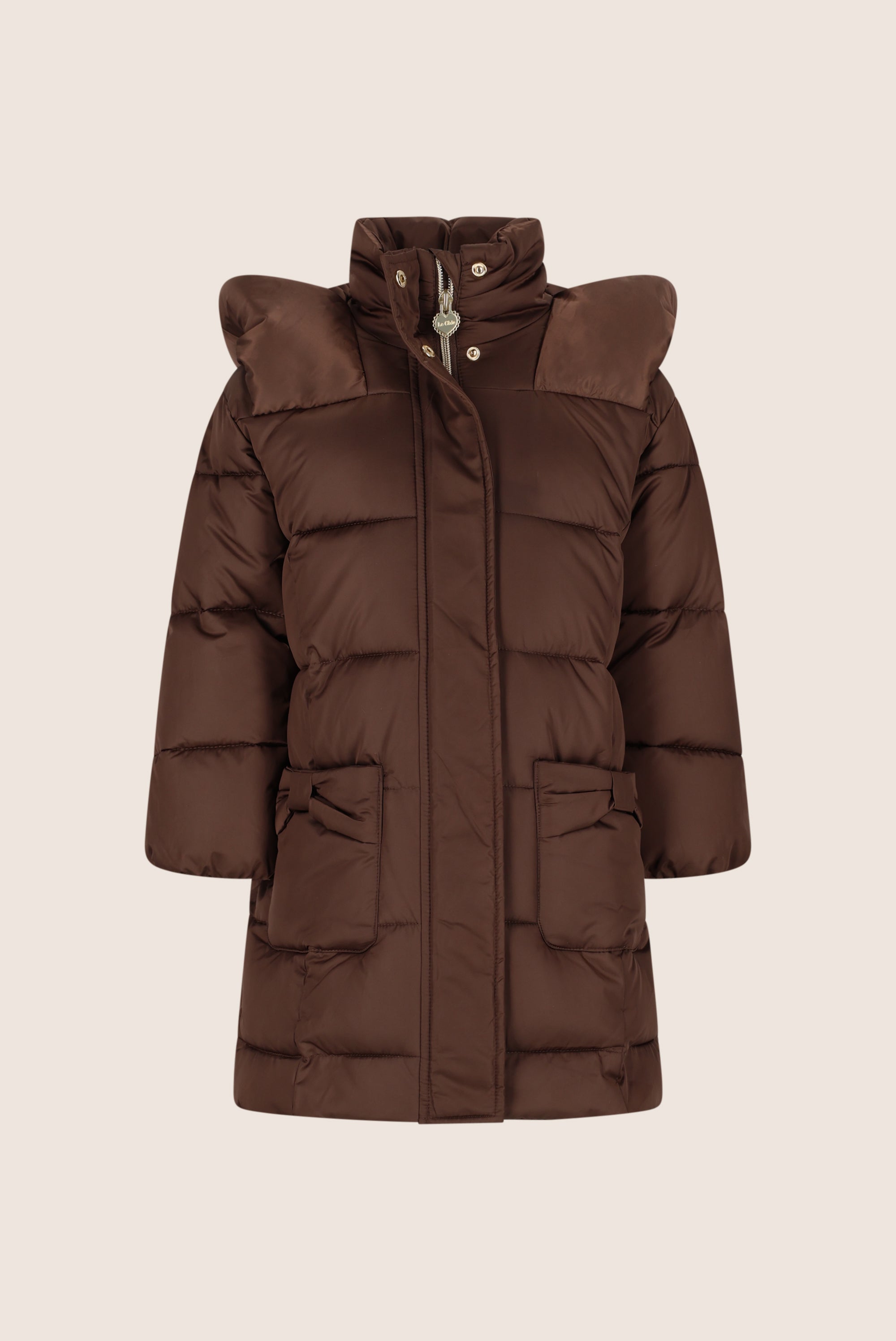 Le Chic BLOOM lange winter puffer - Chocolate Chip