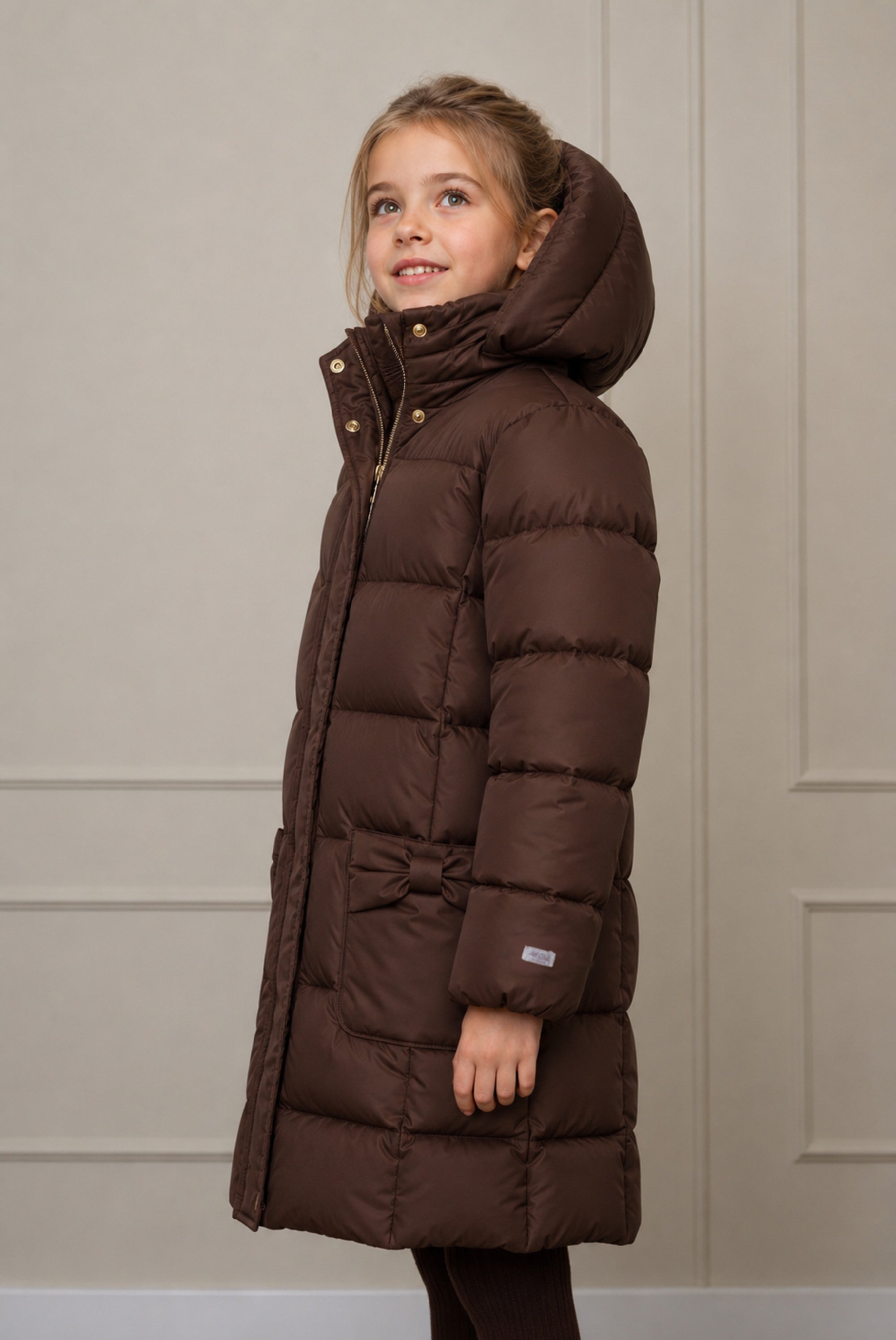 Le Chic BLOOM lange winter puffer - Chocolate Chip