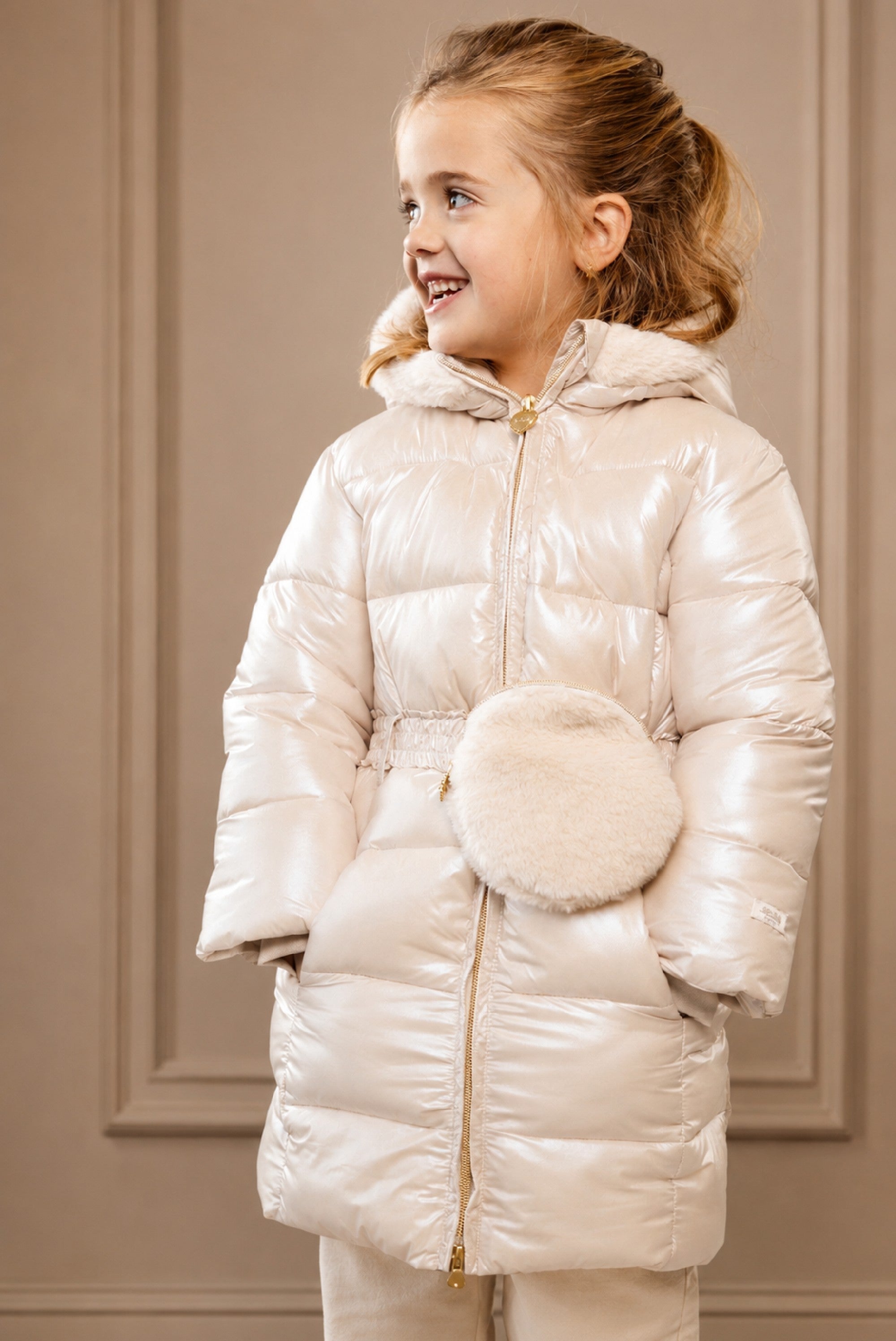 Le Chic BODHI winterjas met tasje - Silver Shadow