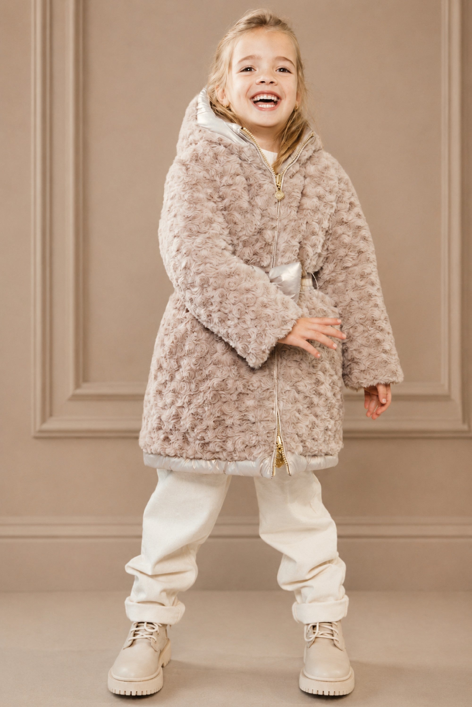 Le Chic BALANCE reversible lange jas - Hearts of Gold