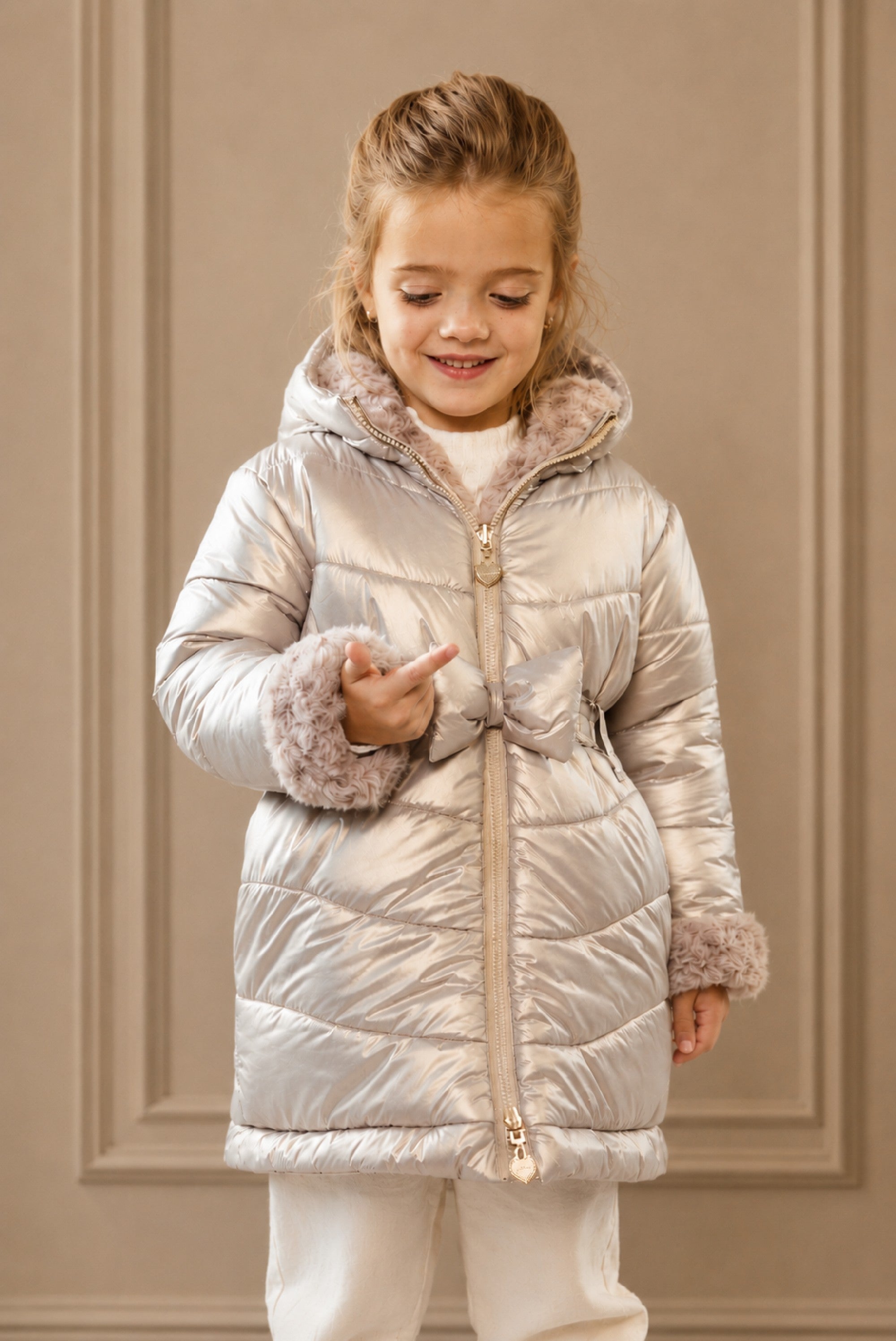 Le Chic BALANCE reversible lange jas - Hearts of Gold
