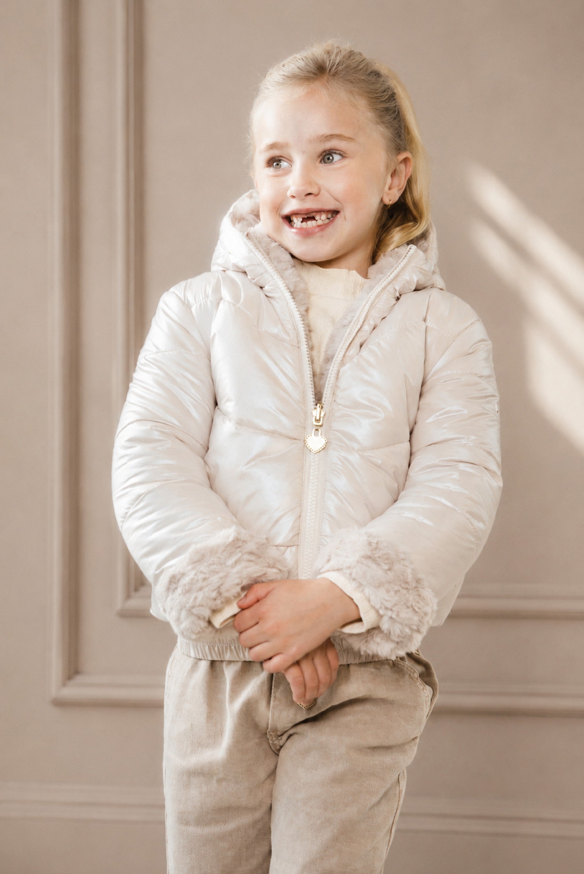 Le Chic BORDO reversible winter bomber - Silver Shadow