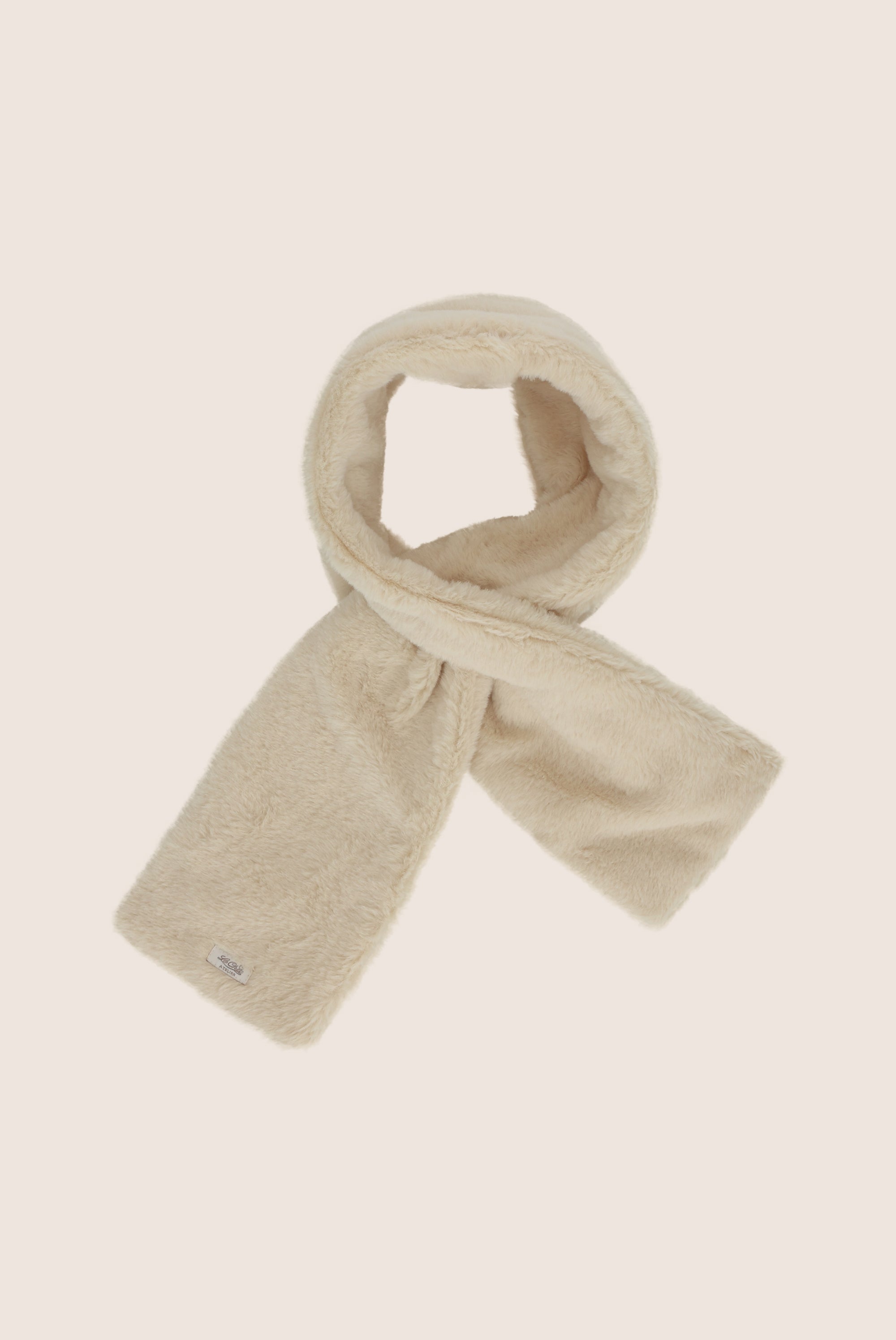 Le Chic RIANNA furry sjaal - Antique White