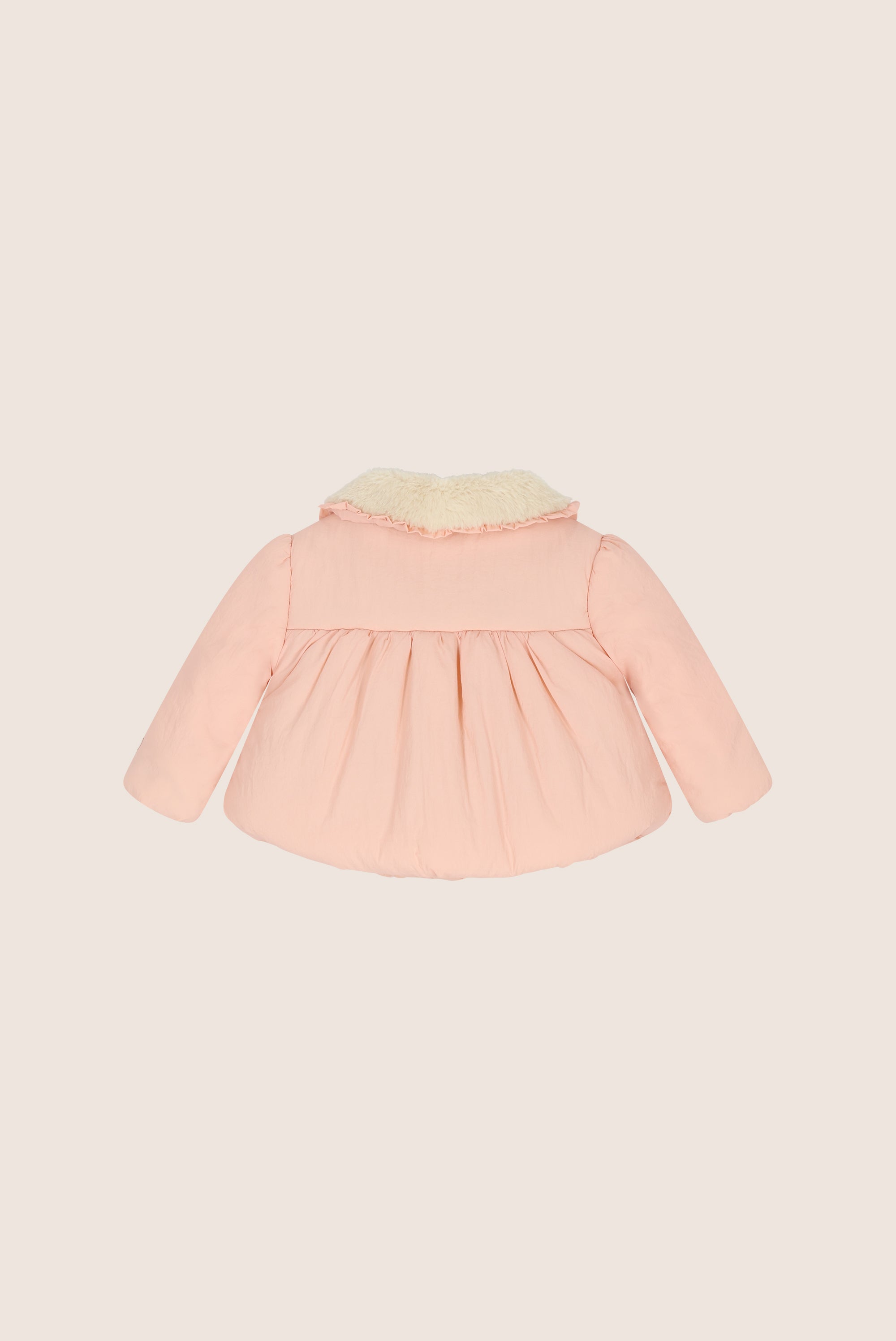 Le Chic Mini BAIRY puffy winterjasje met strikken - Pink Crystal