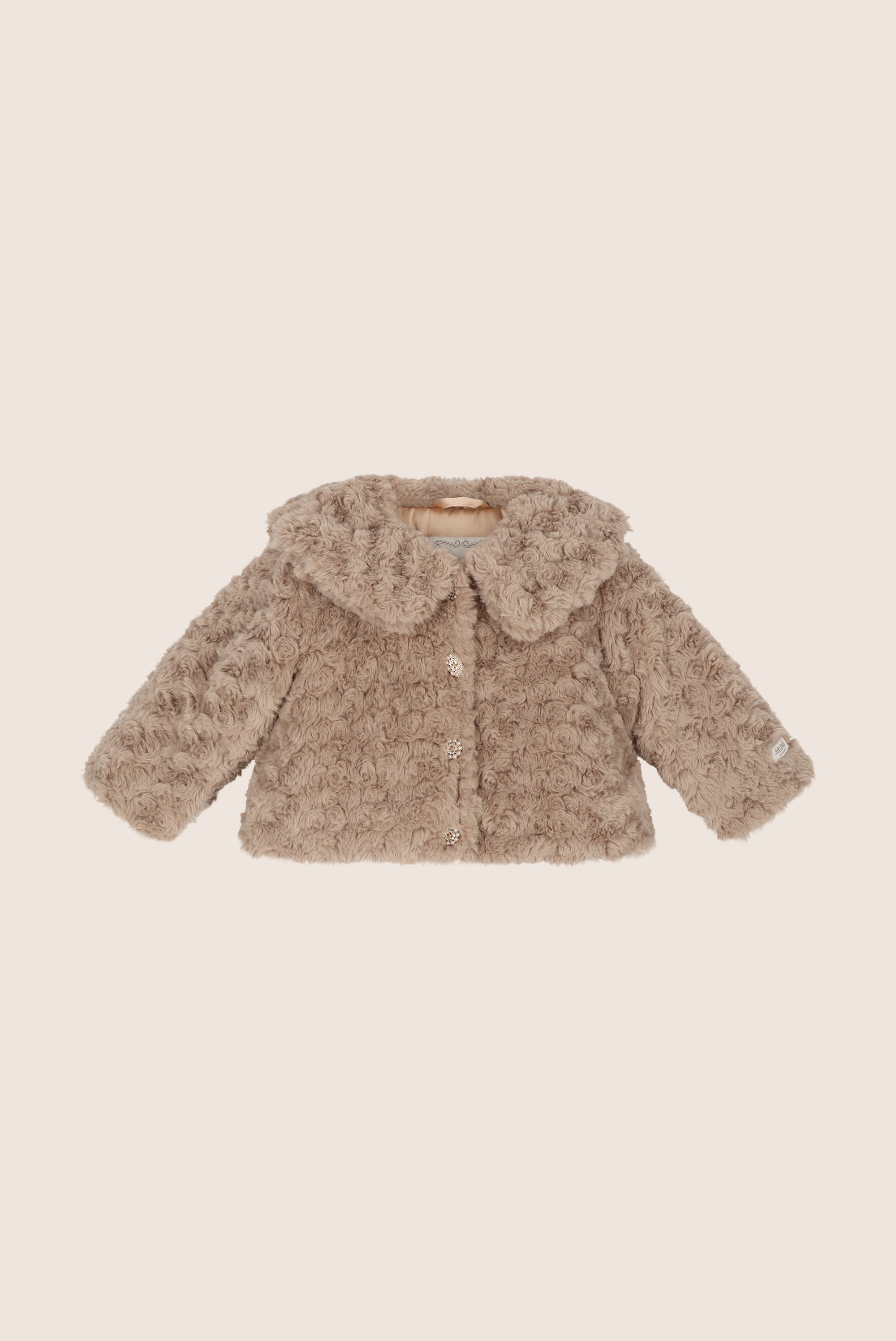 Le Chic Mini BUNNY furry winterjasje - Dune