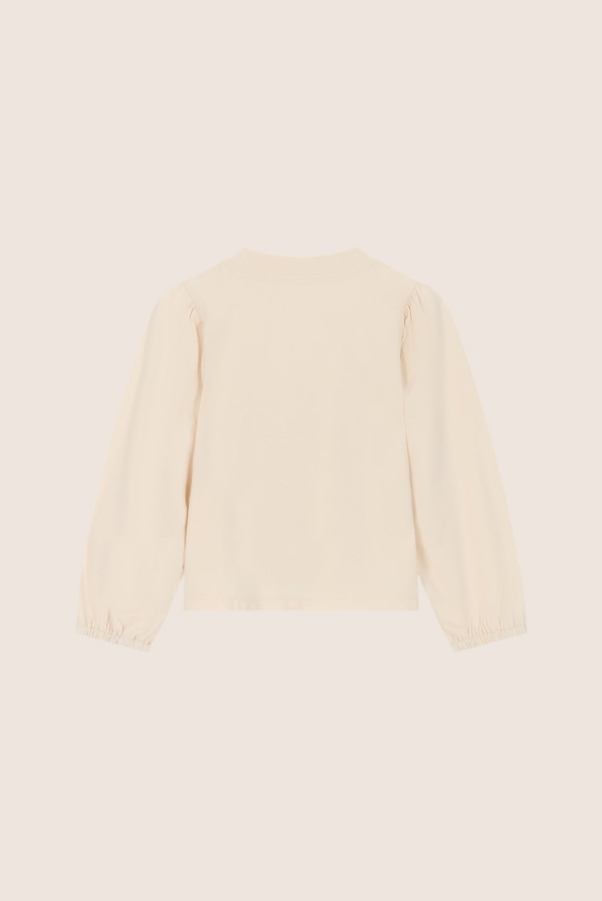 Le Chic Noor Top Met Strass Strikjes - Warm Winter White