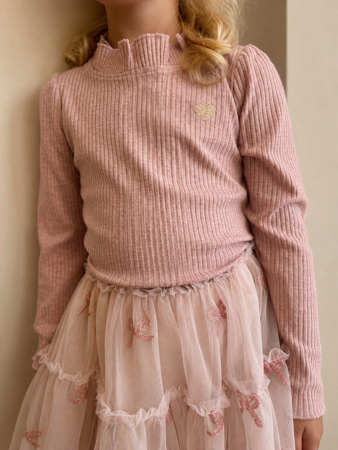Le Chic Nova Rib Longsleeve - Victorian Pink