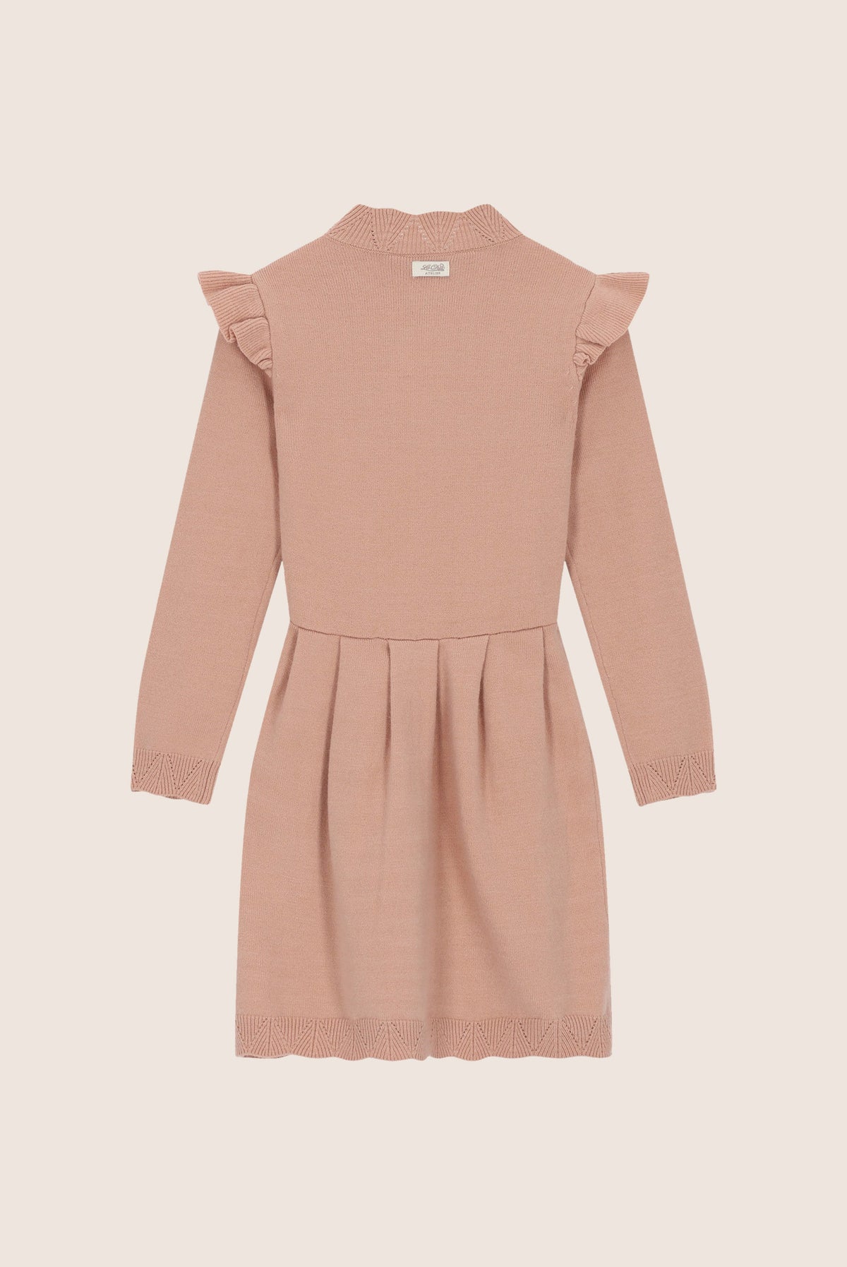 Le Chic Sage Ajour Gebreide Jurk - Victorian Pink