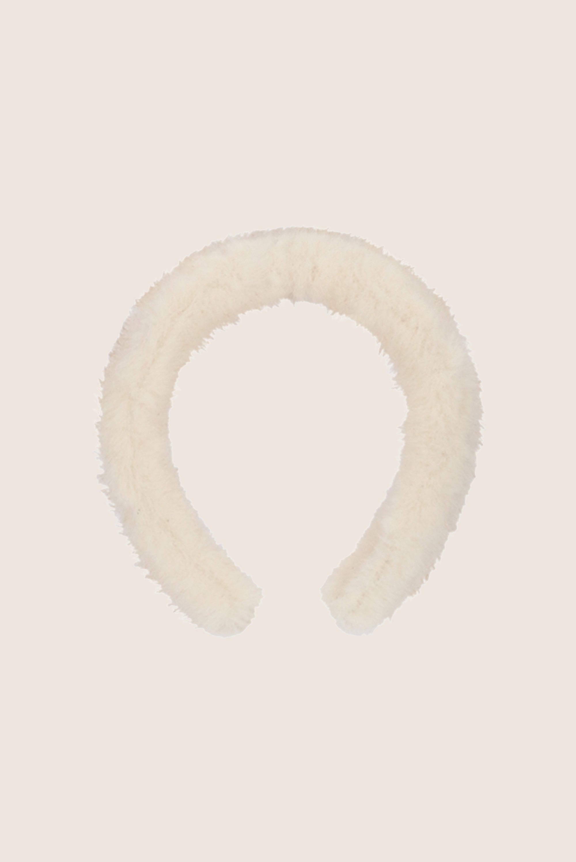 Le Chic Romy Furry Haarband - Antique White