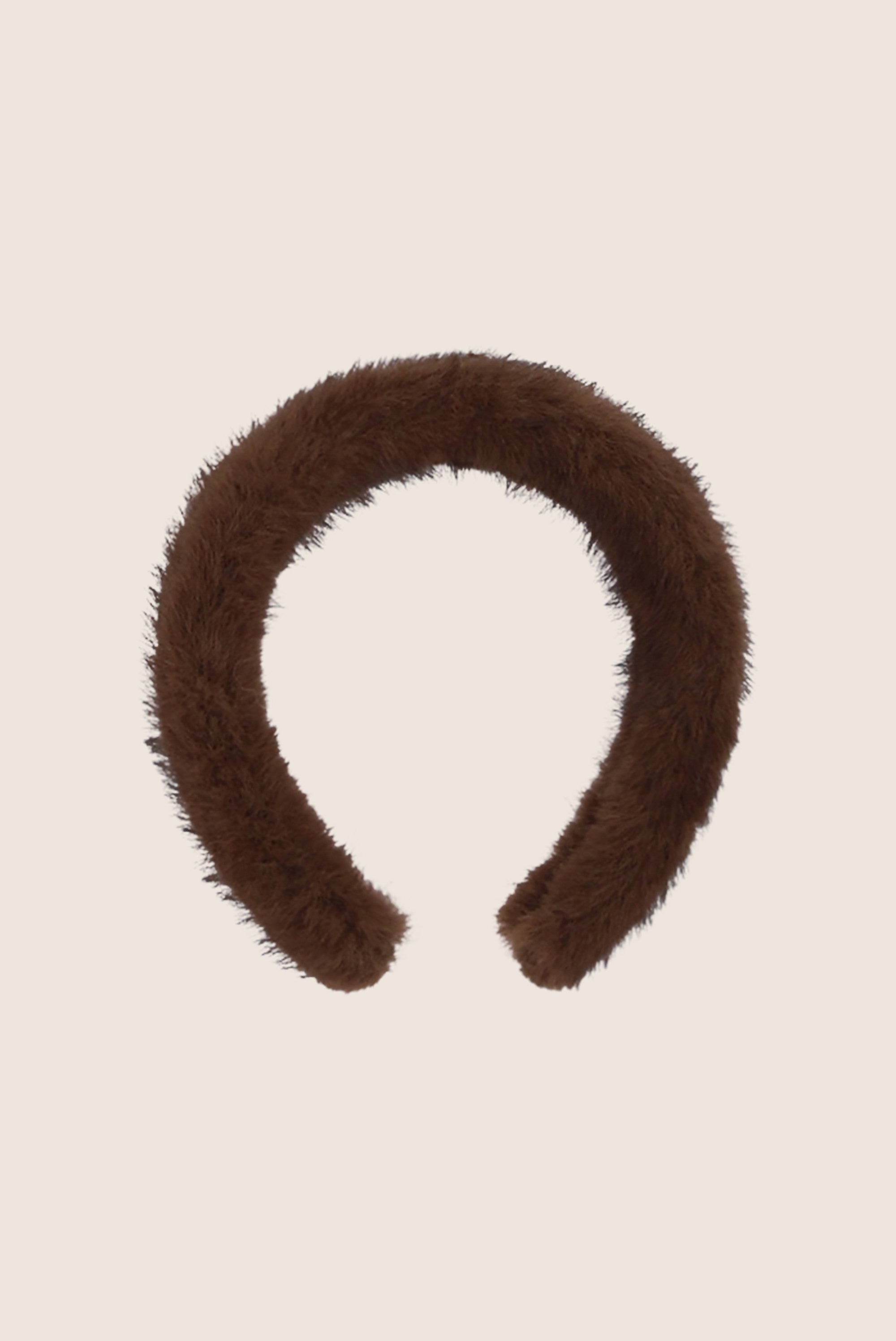 Le Chic Romy Furry Haarband - Chocolate Chip