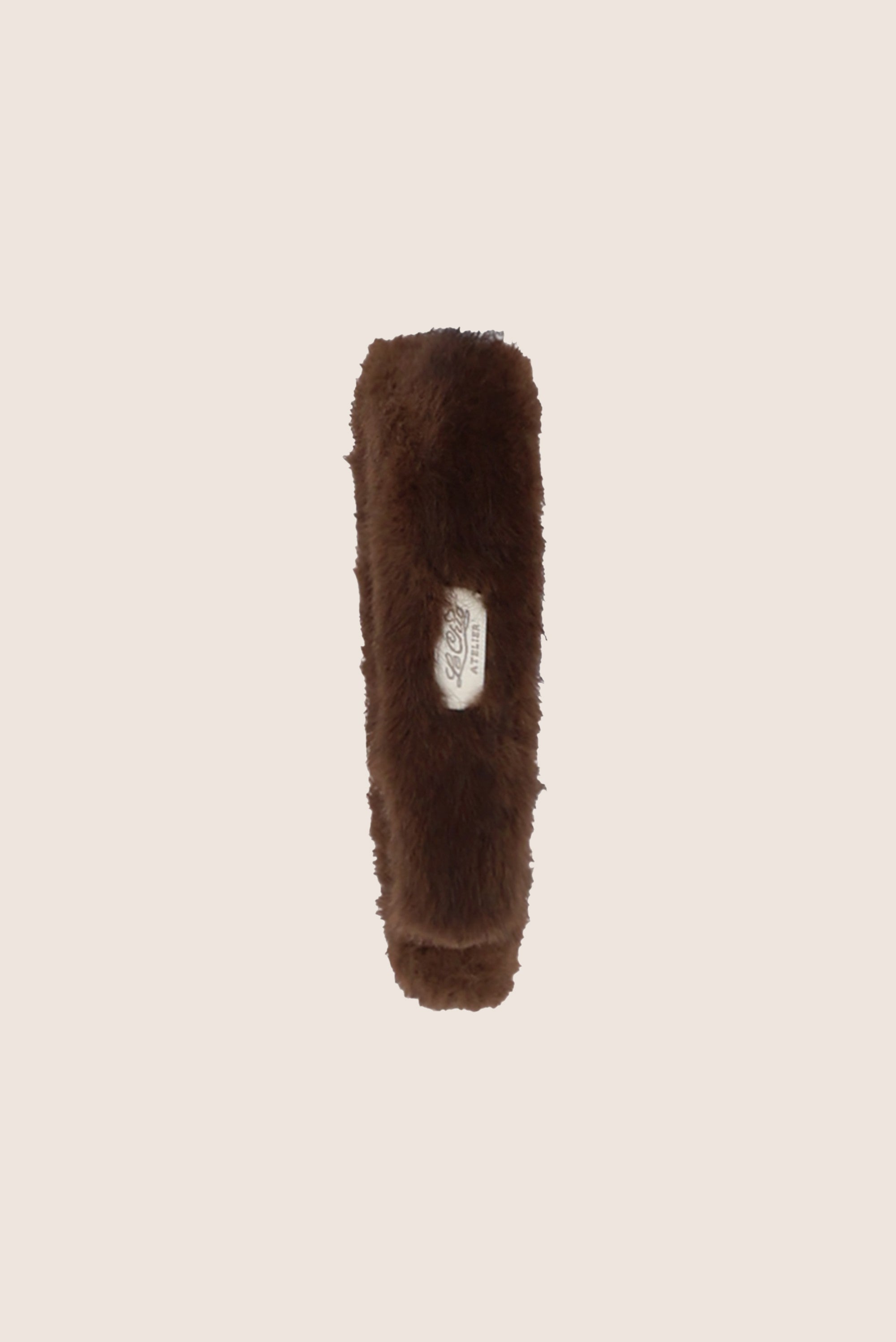 Le Chic Romy Furry Haarband - Chocolate Chip