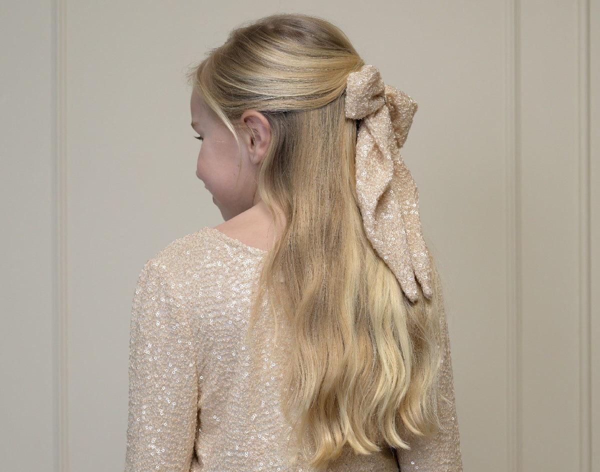 Le Chic Rania Pailleten Strik Haarclip - Hearts Of Gold