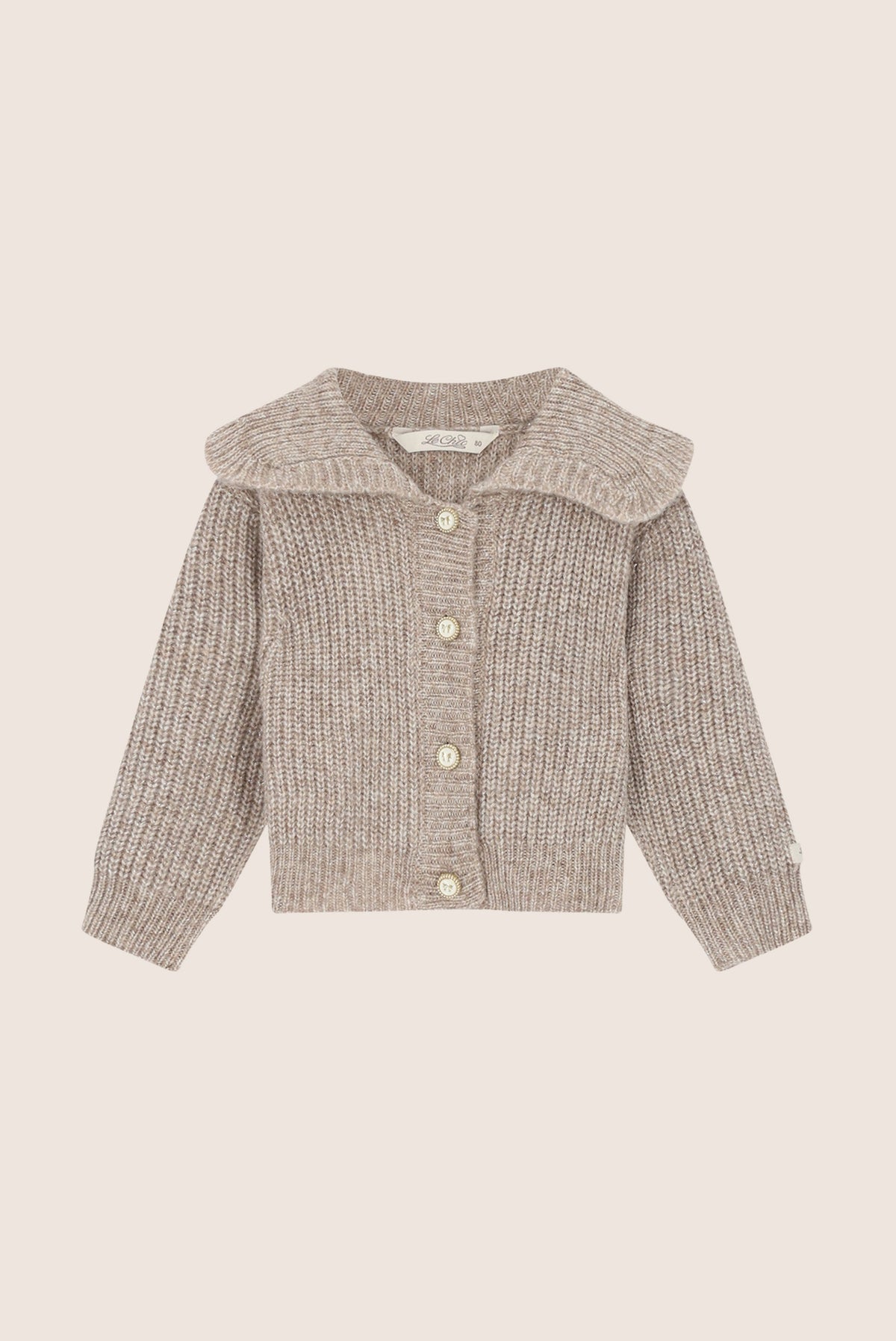 Le Chic Mini Omsky Gebreid Vestje - Dune Delight
