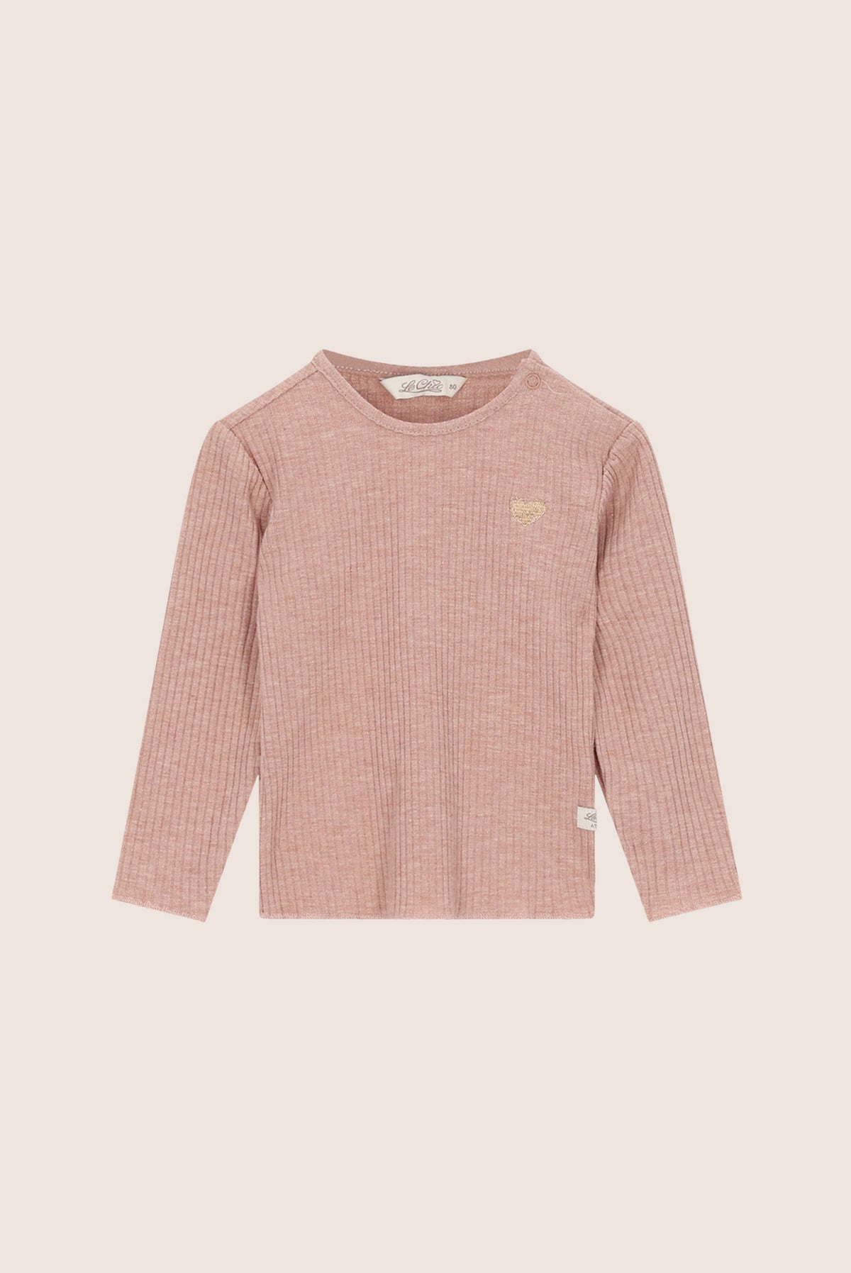 Le Chic Mini Novay Rib Longsleeve - Victorian Pink