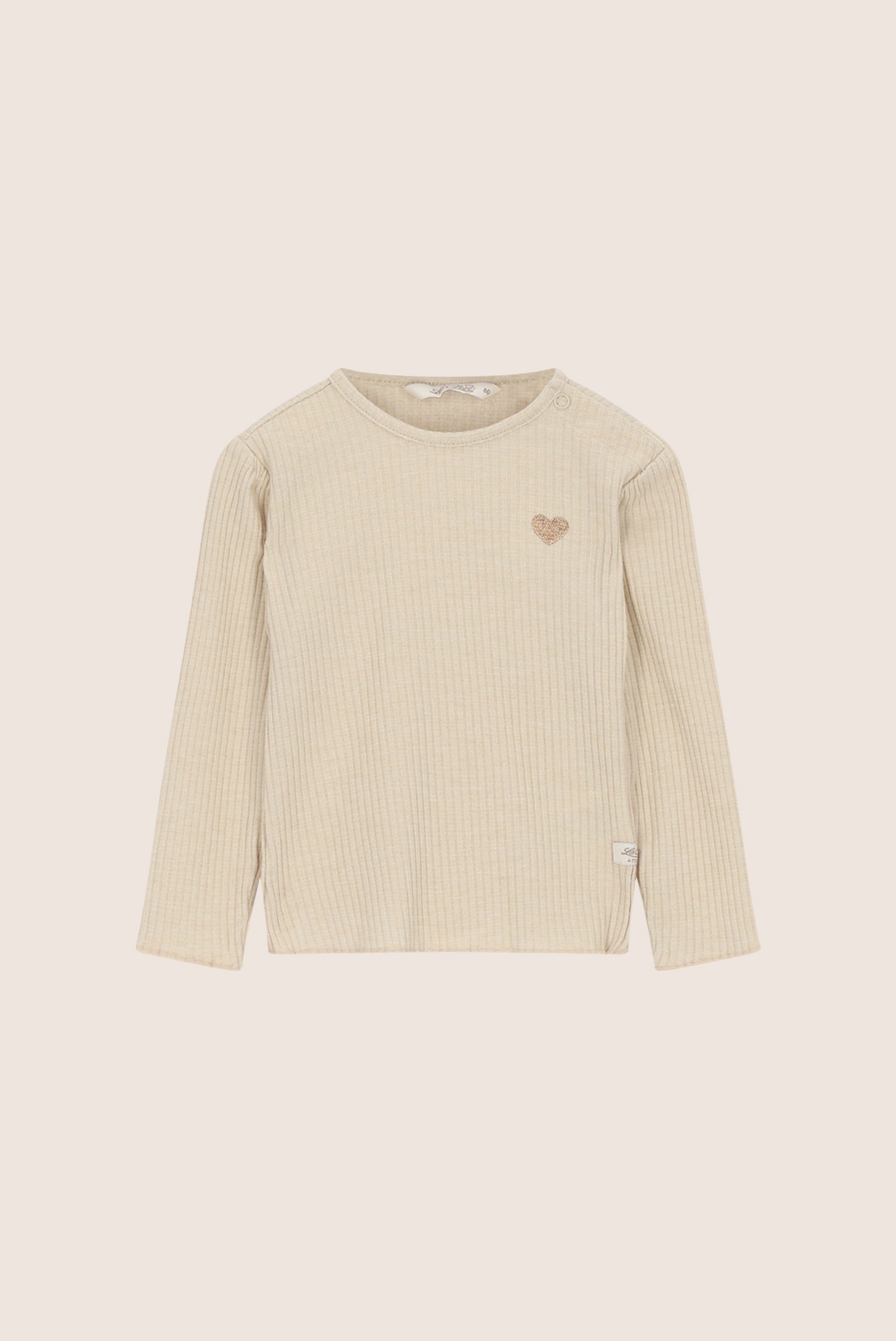 Le Chic Mini Novay Rib Longsleeve - Beige Melee