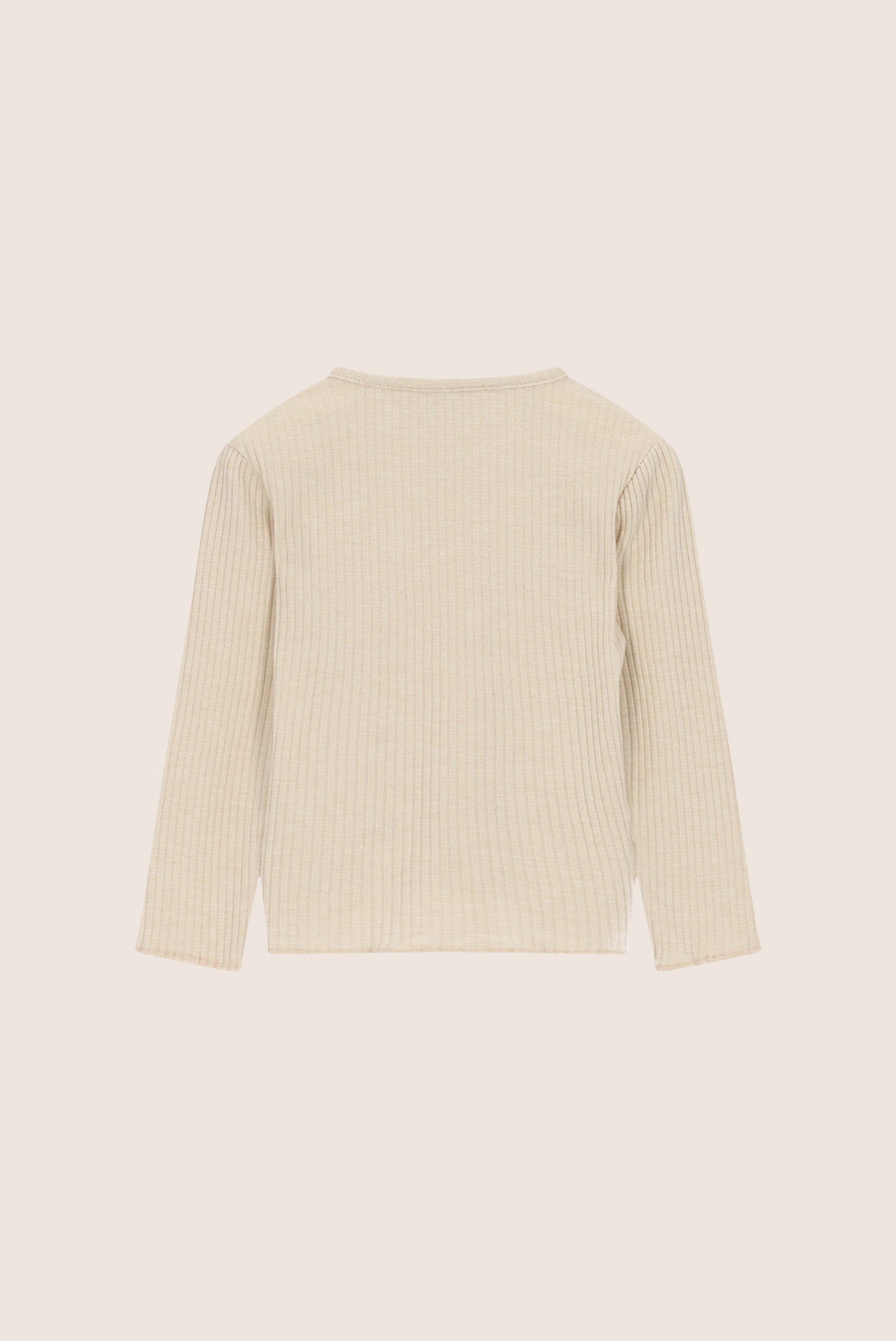 Le Chic Mini Novay Rib Longsleeve - Beige Melee