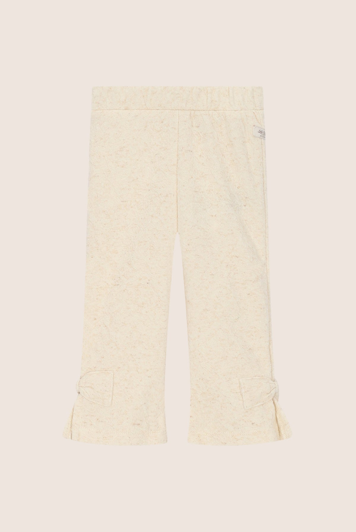 Le Chic Mini Dary Flared Broekje Met Strikken - Beige Melee