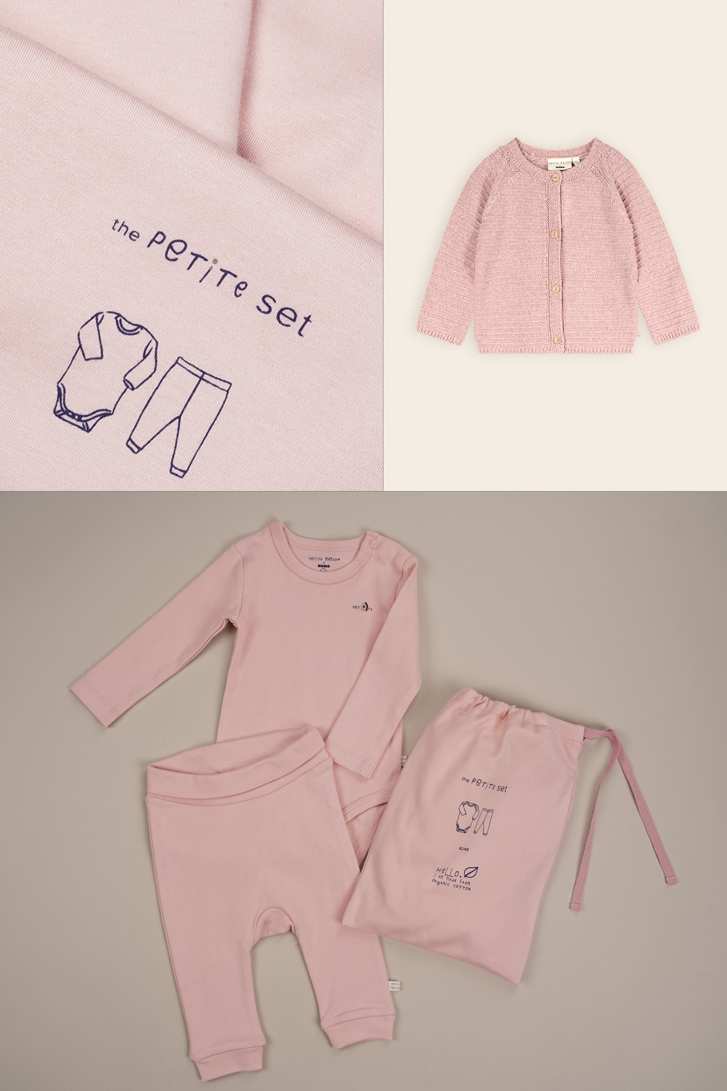 Petite Maison Stormy 2-delige Set: Romper+Jogger Legging Pastel Pink