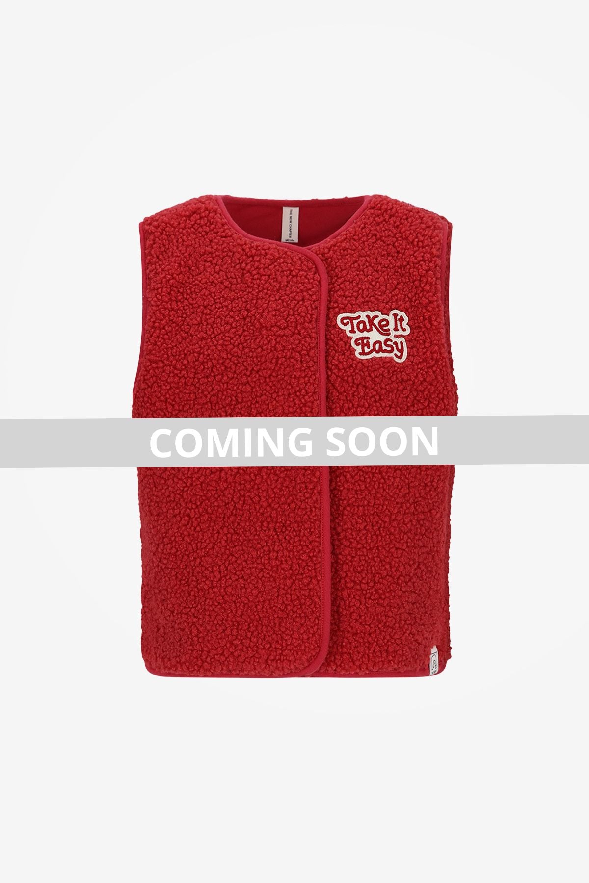 The New Chapter Rox Teddy Gilet Rood