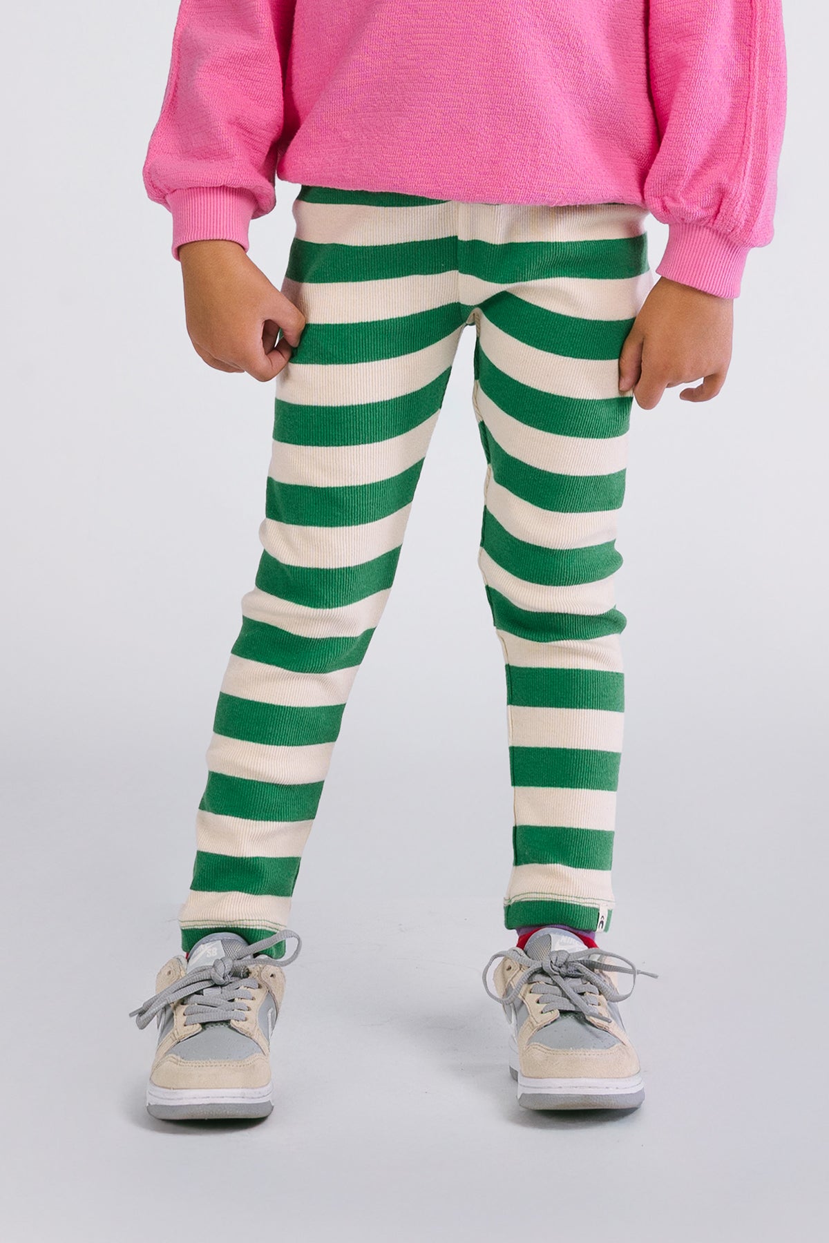 The New Chapter Zane Legging Strepen Groen/Wit