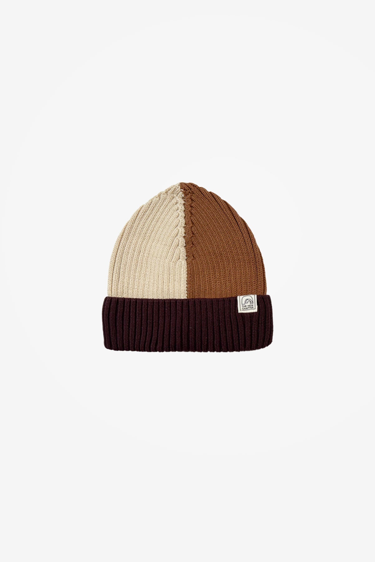 The New Chapter Jip Beanie Colorblock Bruin