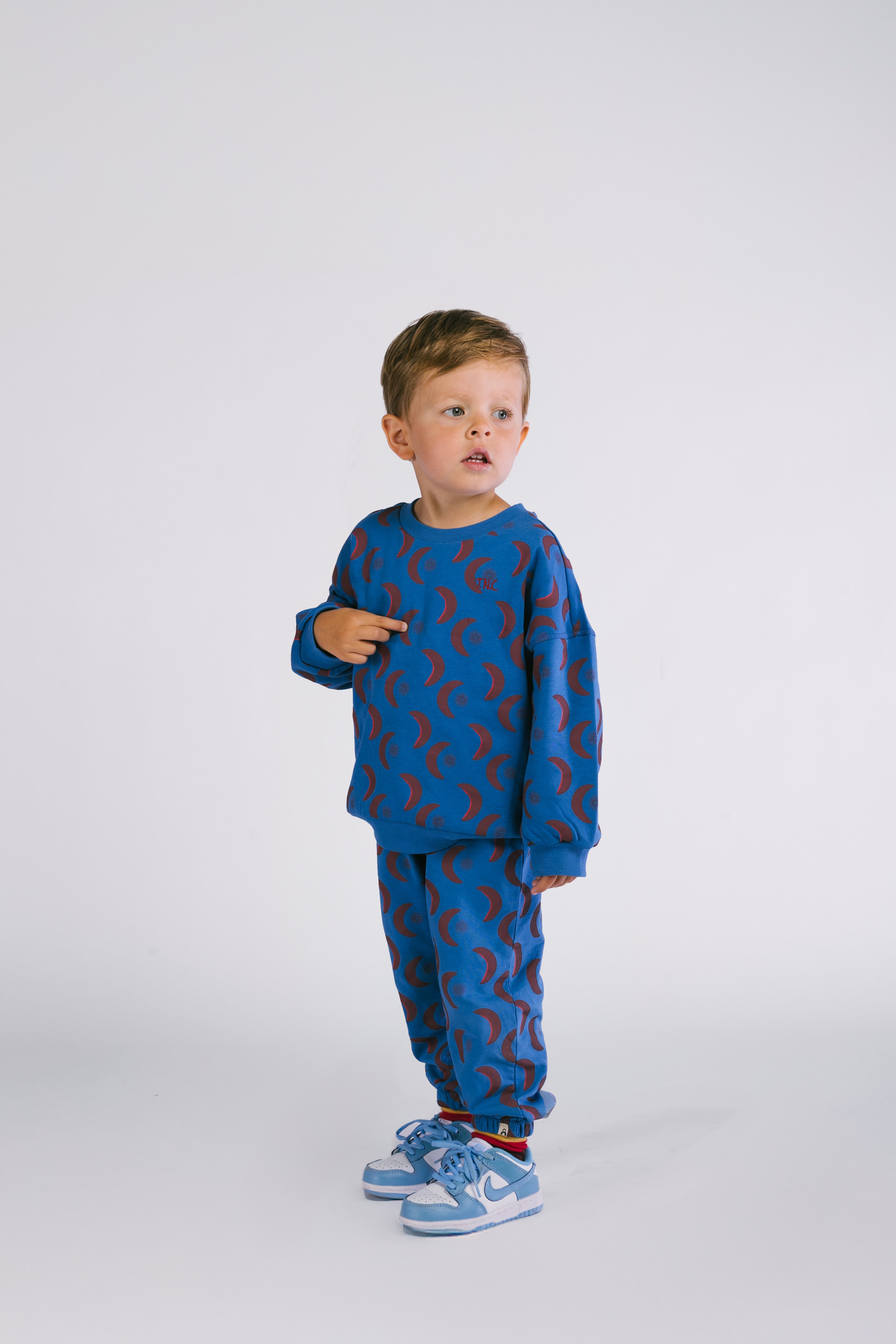 The New Chapter Sweater Bobbie Diep Blauw