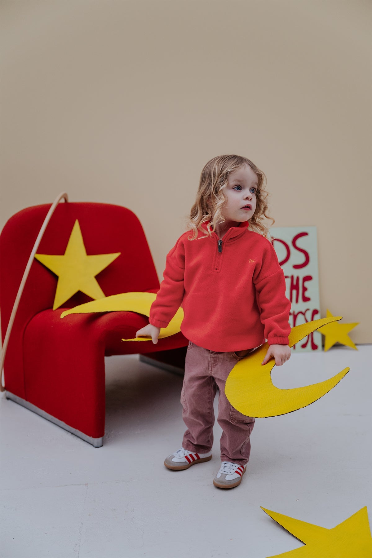 The New Chapter Manué Fleece Sweater Rood