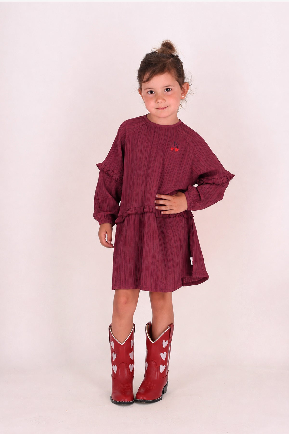 The New Chapter valerie dress burgundy full house