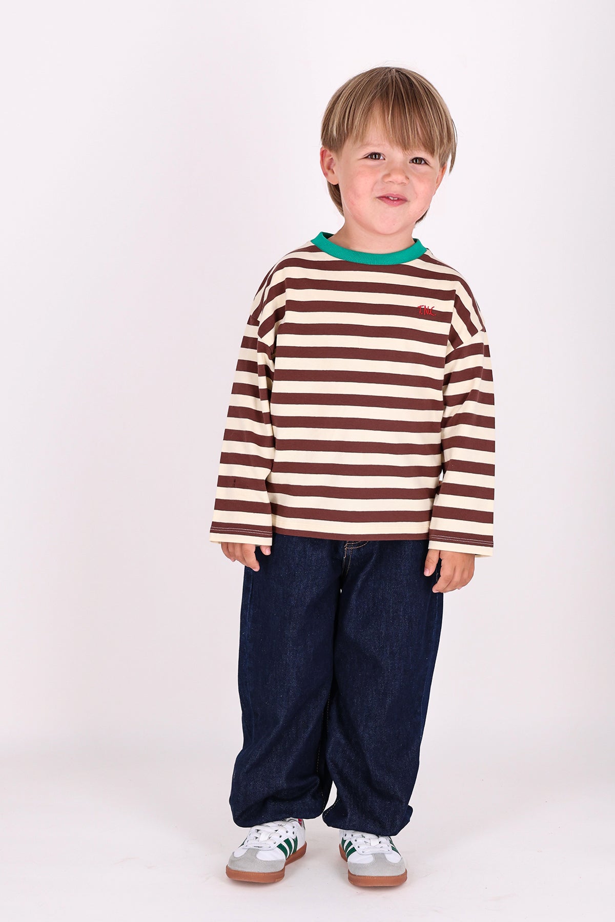 The New Chapter Lou Longsleeve Wit Wild At Heart Brownstone Stripes