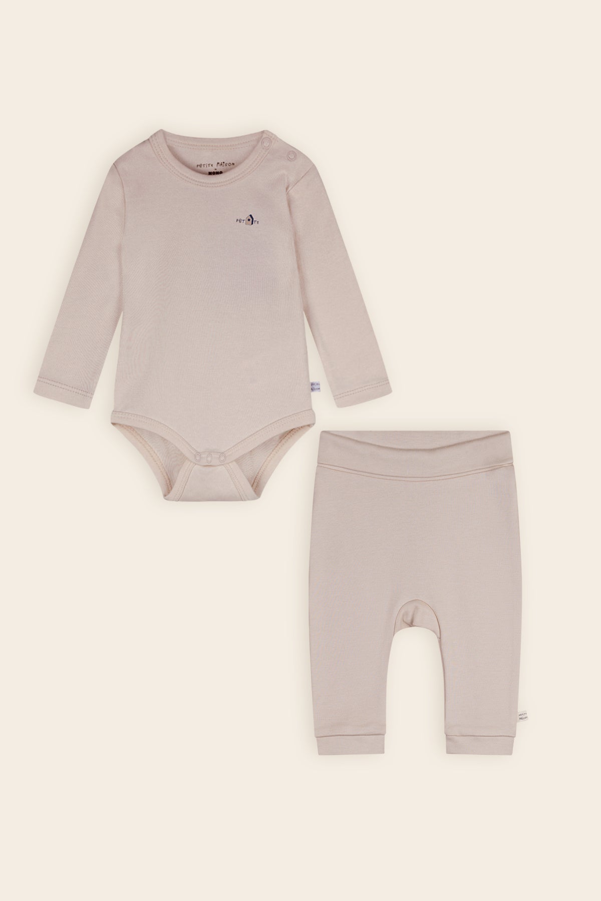 Petite Maison Stormy 2-delige Set: Romper+Jogger Legging Oatmeal