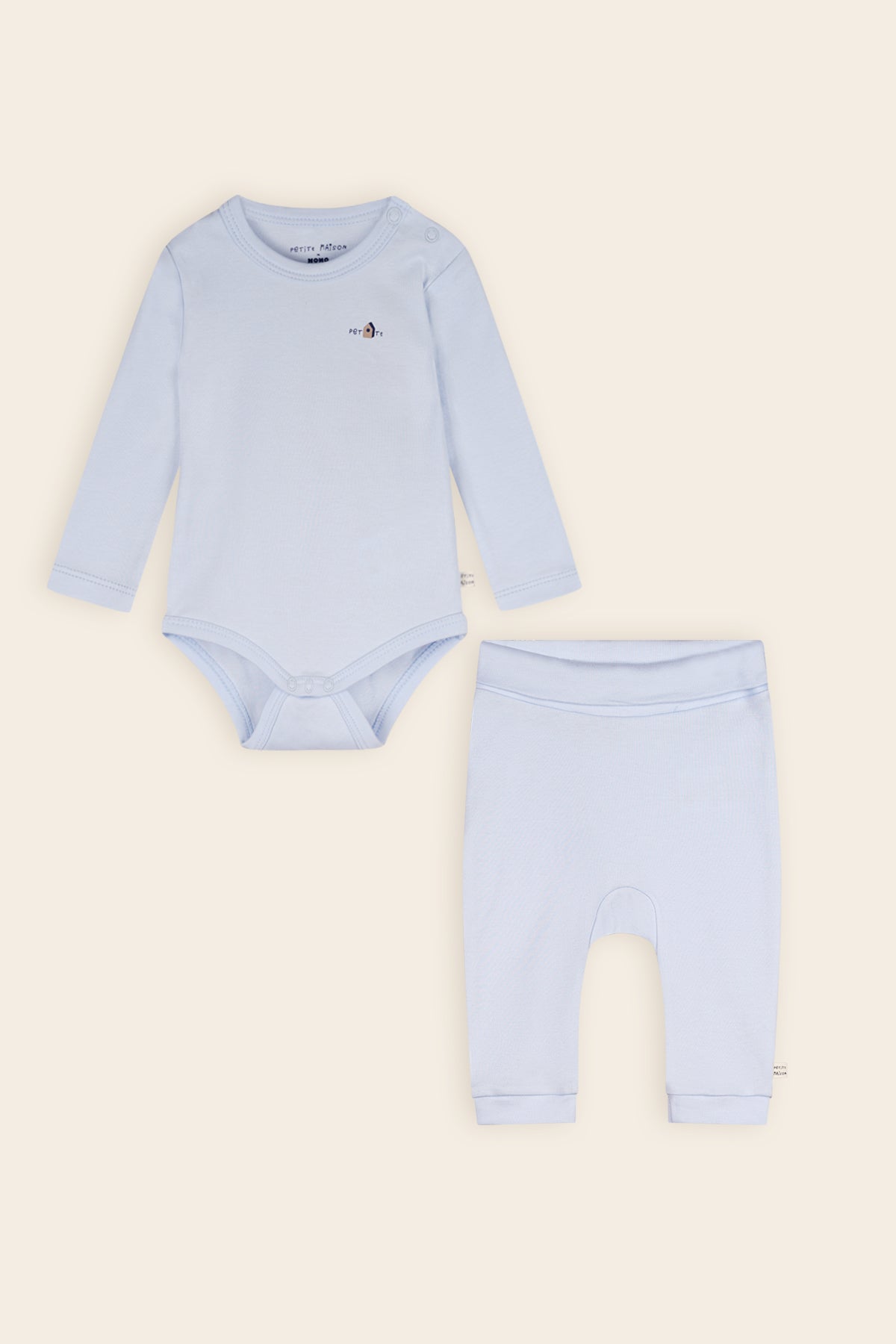 Petite Maison Stormy 2-delige Set: Romper+Jogger Legging Heather Blue
