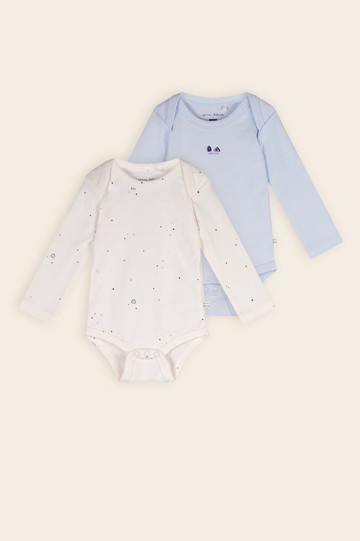 Petite Maison Shion 2-delige Romper Set Lange Mouw Heather Blue