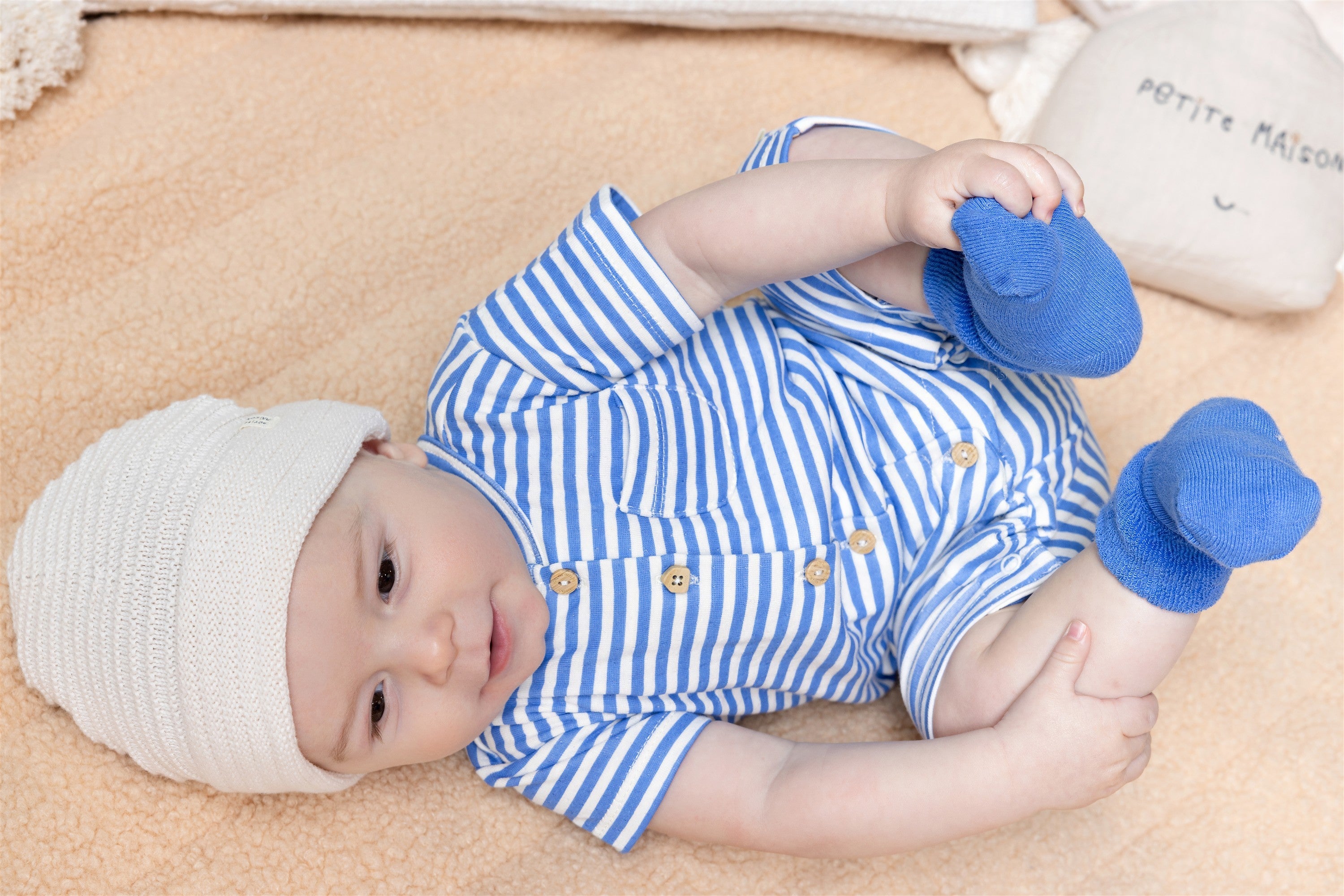 Petite Maison Sem Zomers Speelpakje Strepenprint Blauw